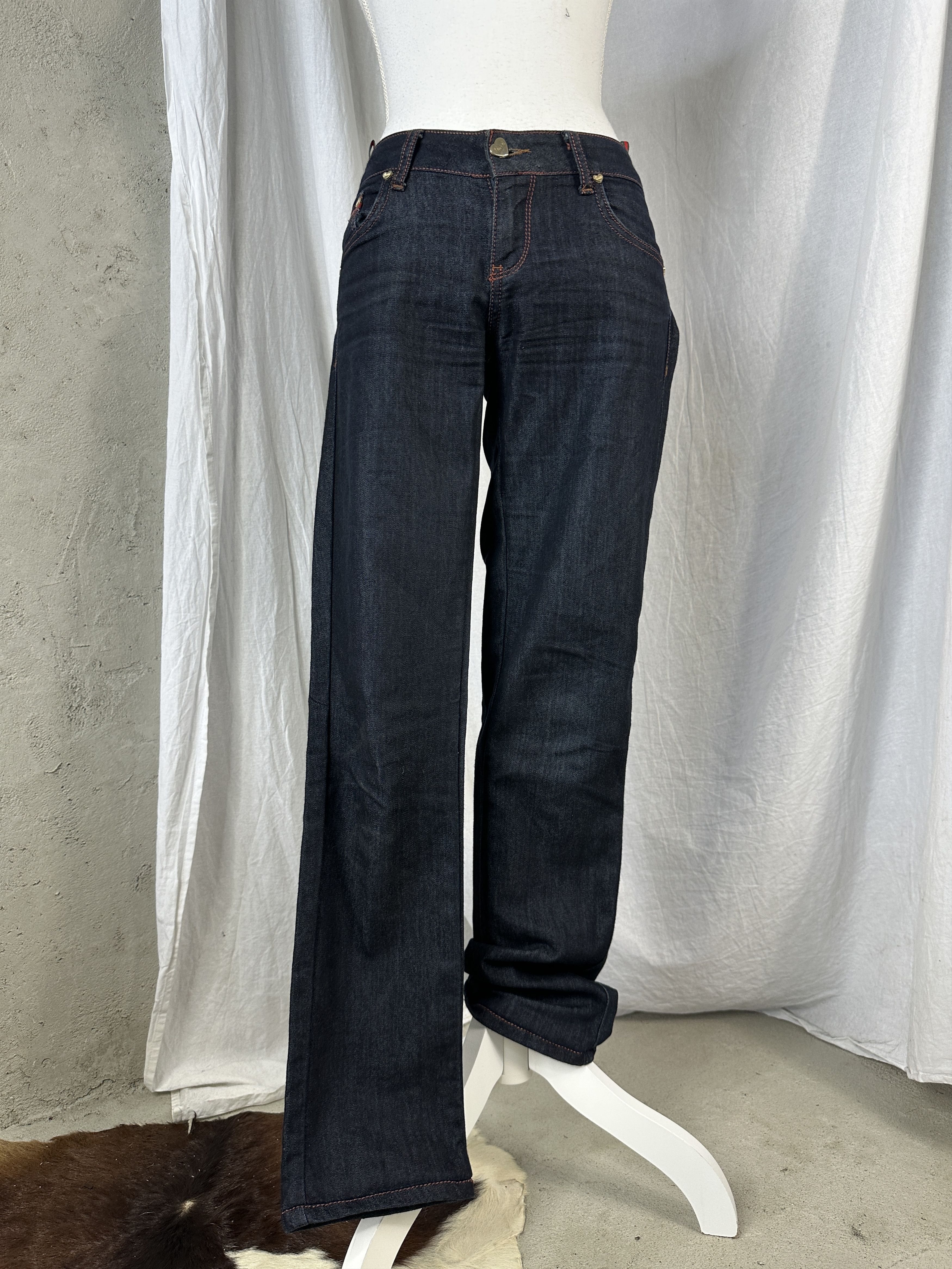 Gucci × Vintage Vintage Y2K Casual Avant Garde Gucci Heart Jeans Size 29" - 8 Thumbnail