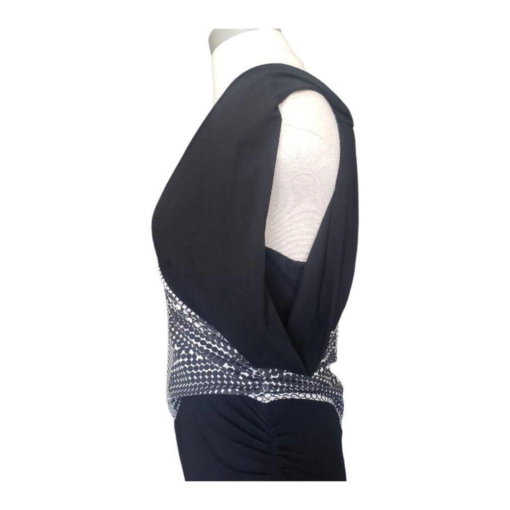 Nicole Miller CT786 Nicole Miller Black and White Sleeveless Sexy Dress S Size S / US 4 / IT 40 - 3 Thumbnail