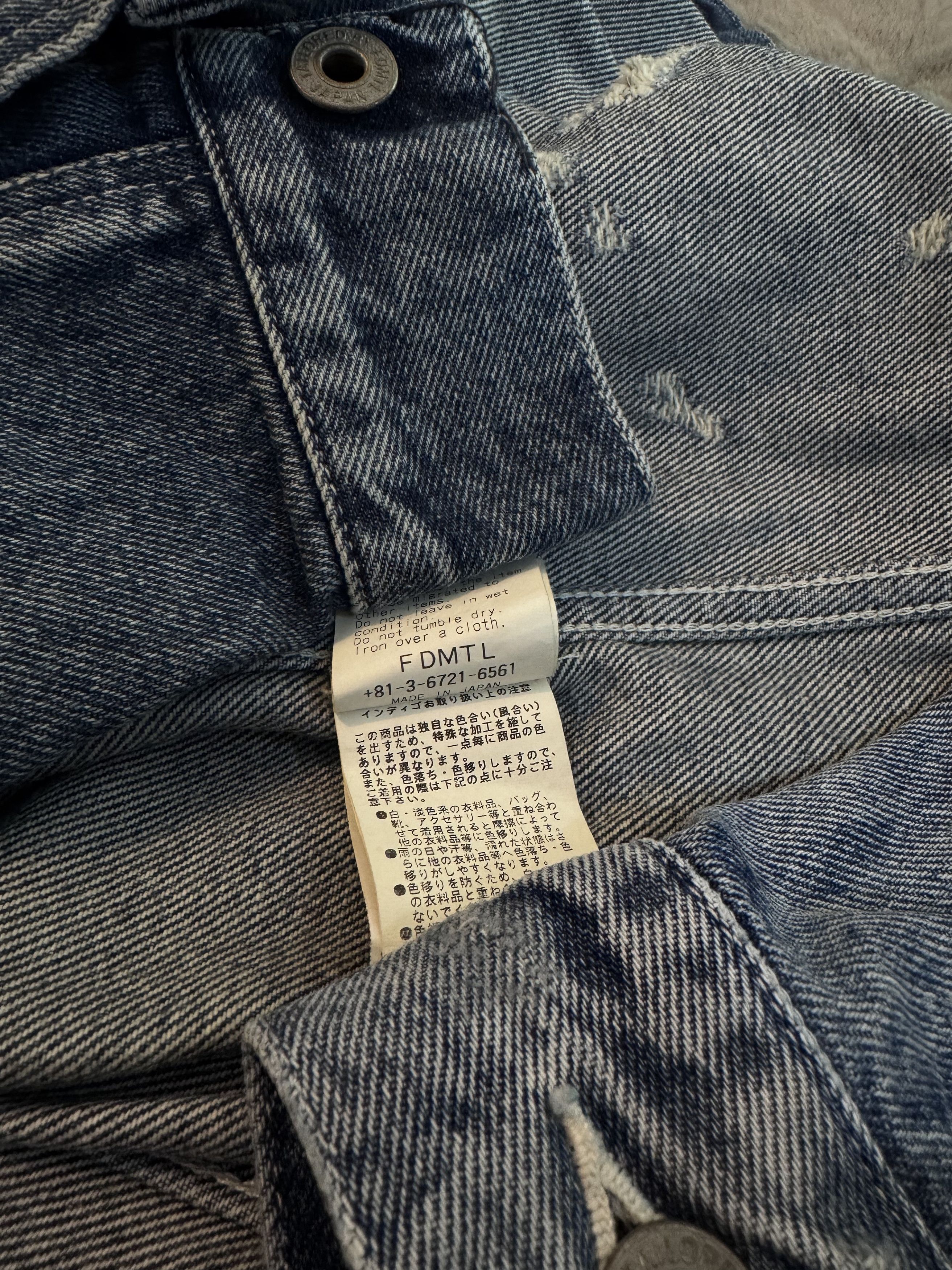 FDMTL FDMTL Lazer Denim Jacket (Made in Japan) Size US L / EU 52-54 / 3 - 9 Thumbnail