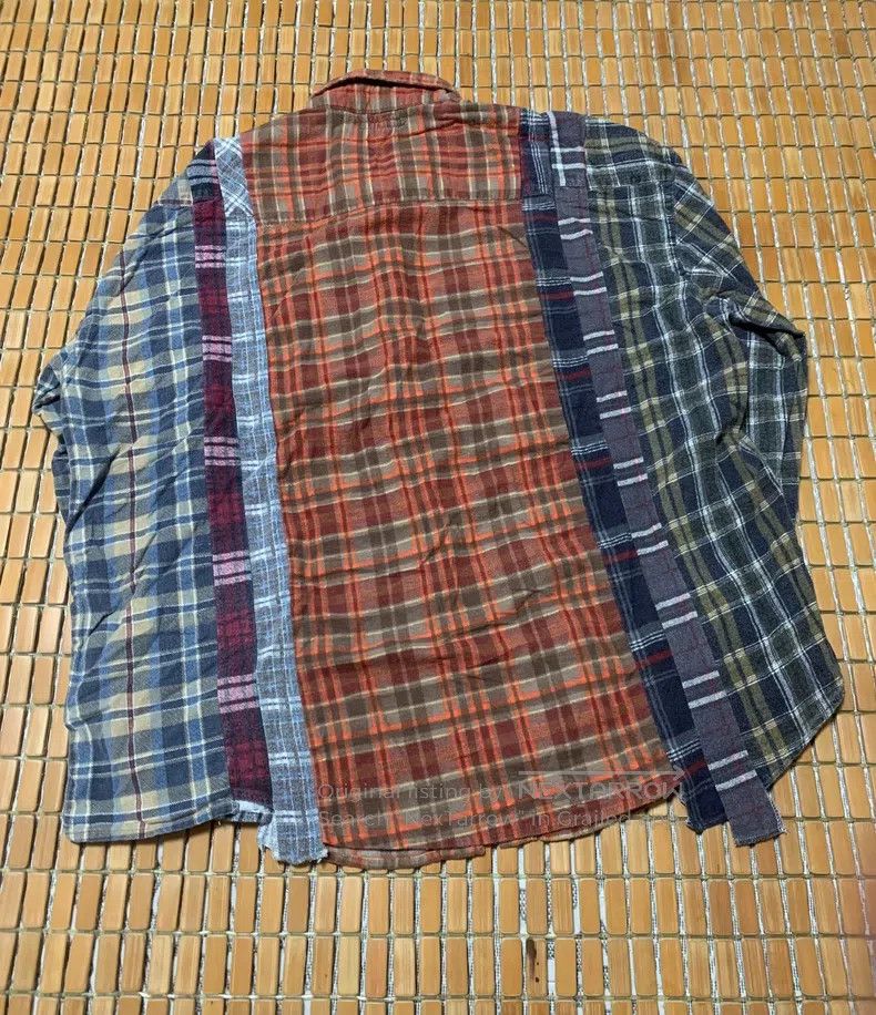 Needles Needles Patchwork deconstructed flannel shirt Size US L / EU 52-54 / 3 - 4 Thumbnail