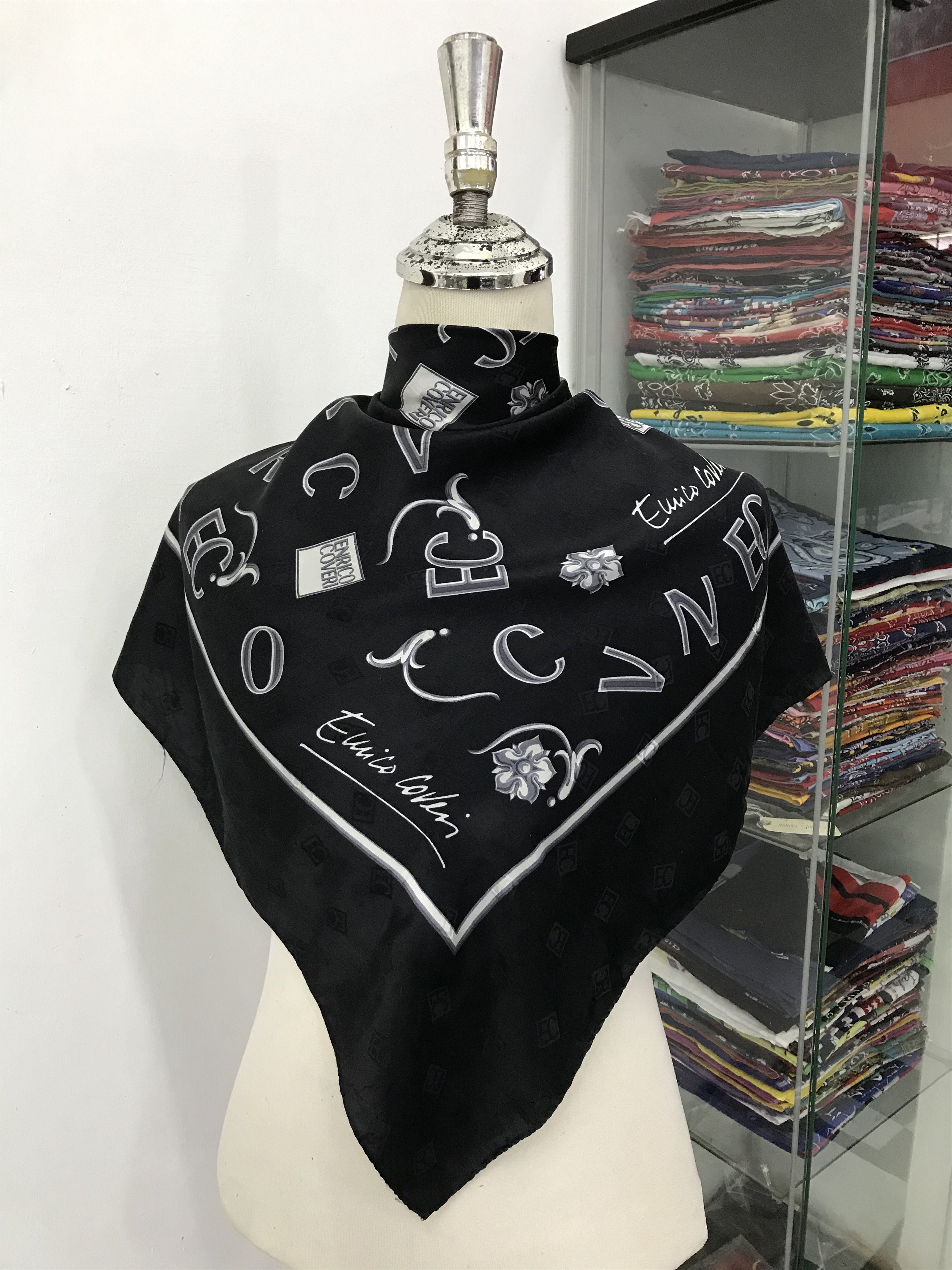 Enrico Coveri Vintage Enrico Coveri Silk Scarf Size ONE SIZE - 1 Thumbnail