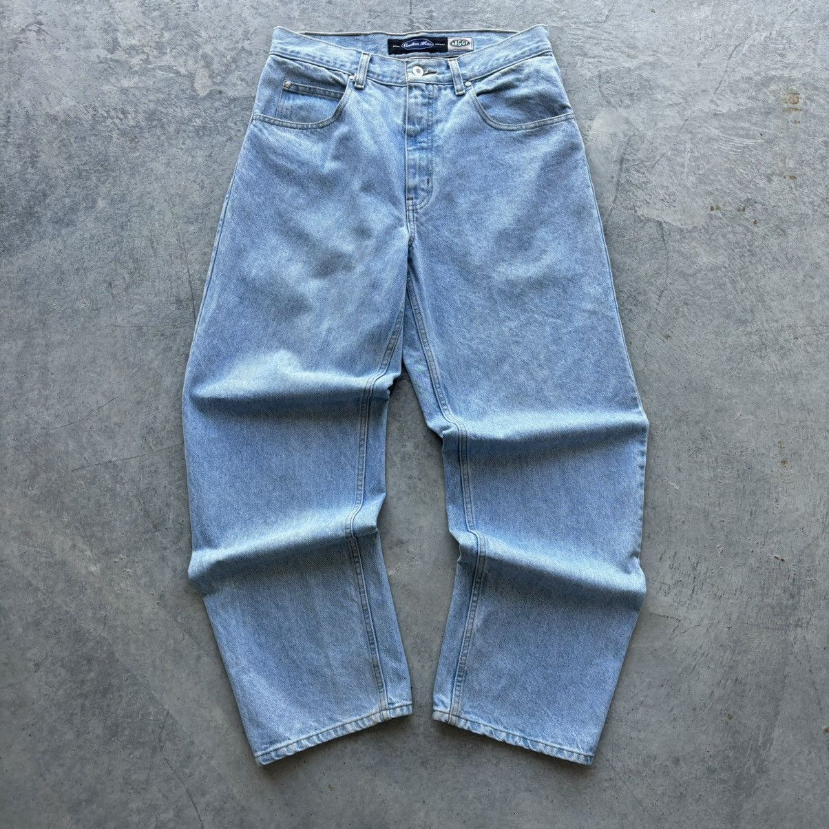 Anchor Blue × Vintage Vintage Anchor Blue Baggy Jeans Size US 33 - 1 Thumbnail
