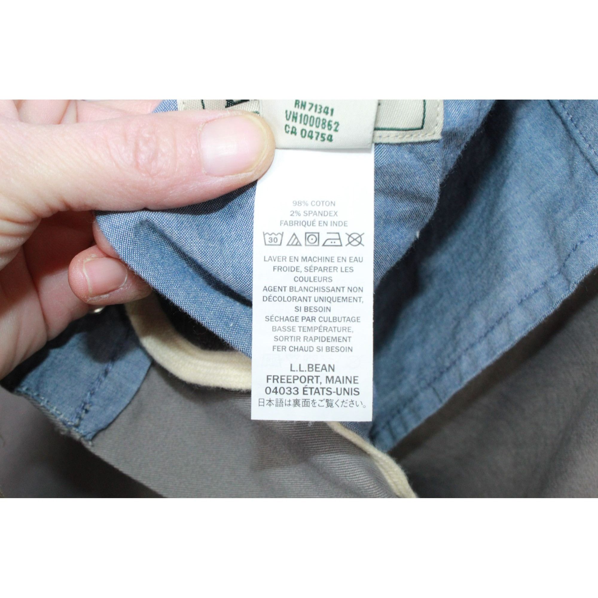 L.L. Bean LL Bean Lakewashed Stretch Waist Standard Fit Straight Leg Size US 32 / EU 48 - 9 Thumbnail