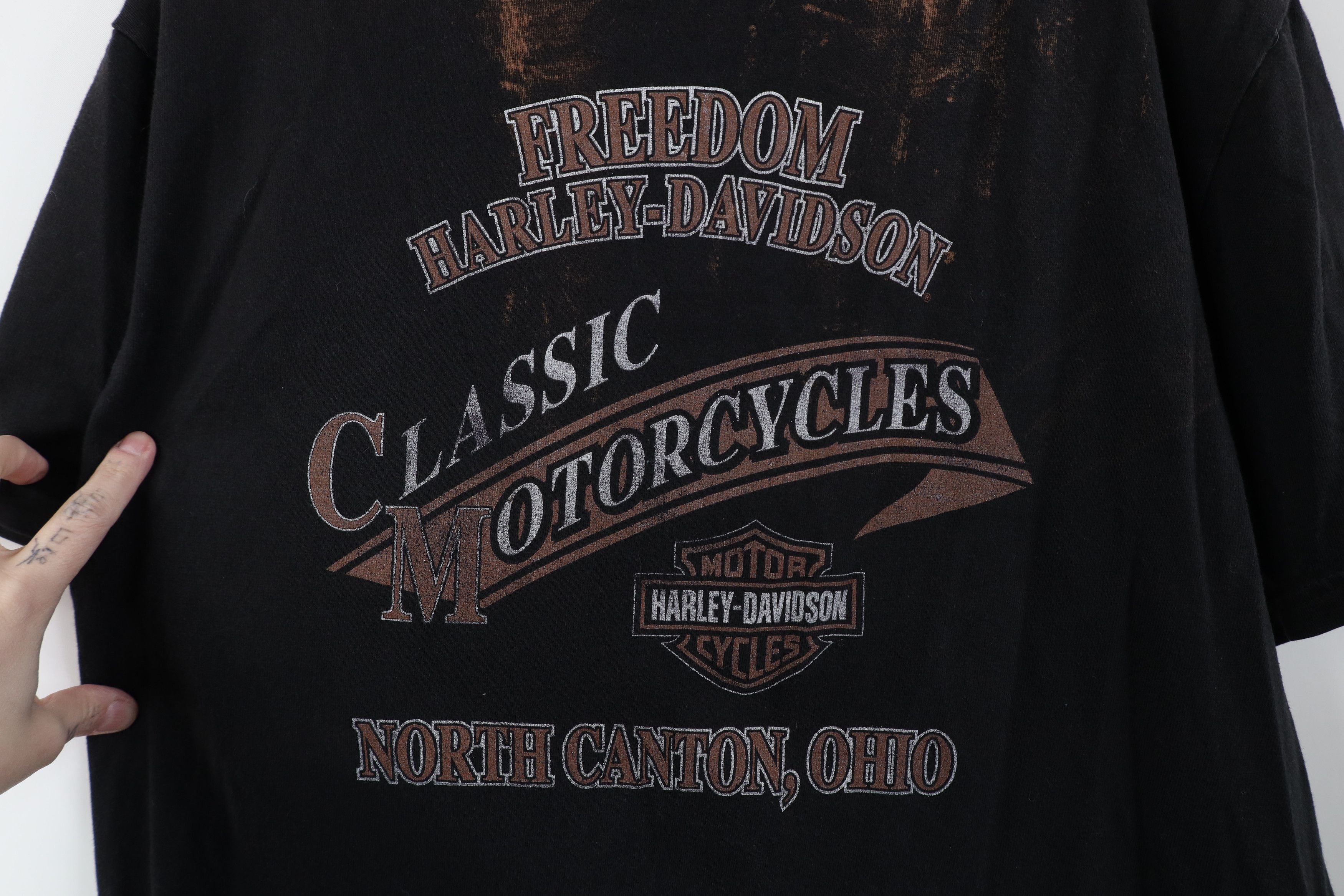 Harley Davidson Vintage Y2K Harley Davidson Military Dog Tags T-Shirt Black Size US L / EU 52-54 / 3 - 11 Thumbnail
