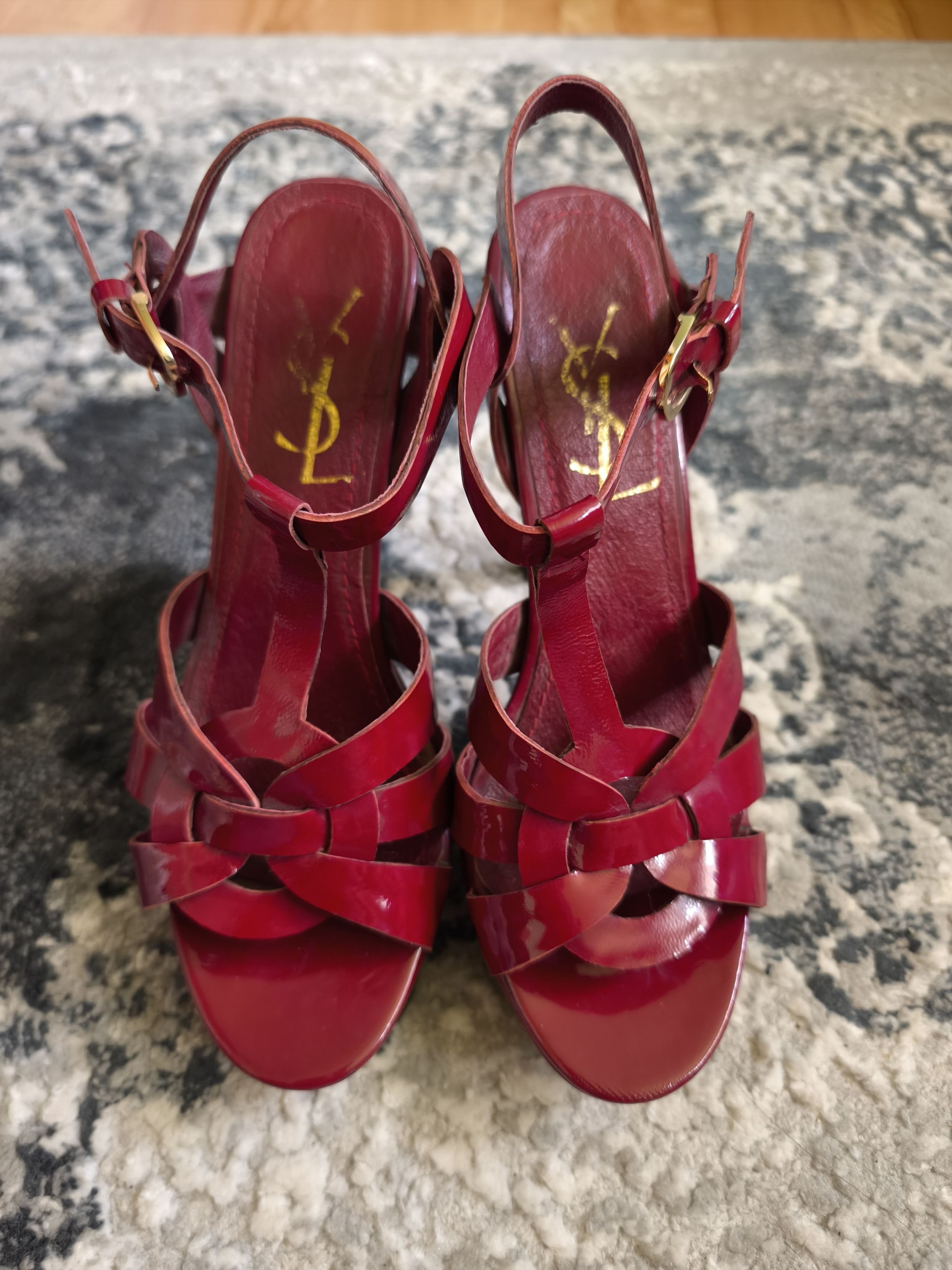 Yves Saint Laurent YSL Tribute high heel 100 leather made in italy Size US 8 / IT 38 - 2 Thumbnail