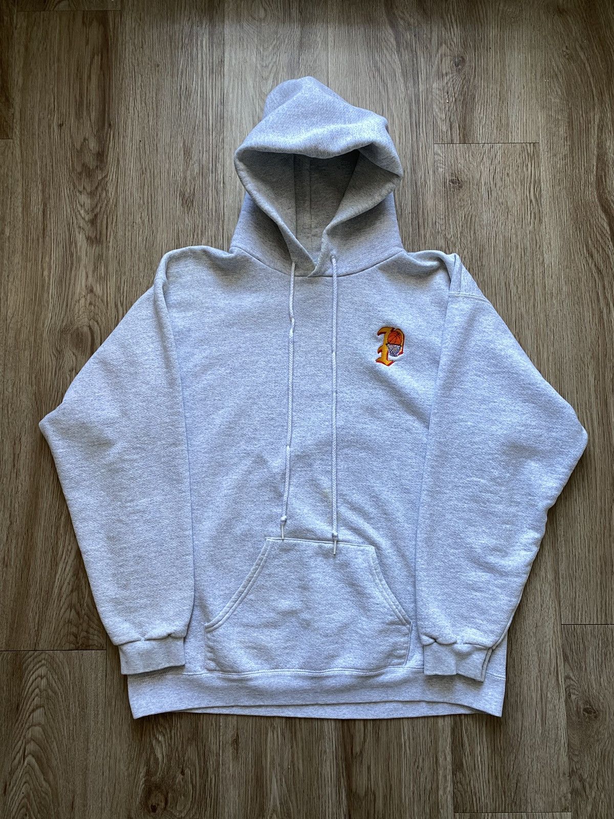 Vintage Vintage 90s College Basketball Hoodie Size US L / EU 52-54 / 3 - 1 Thumbnail