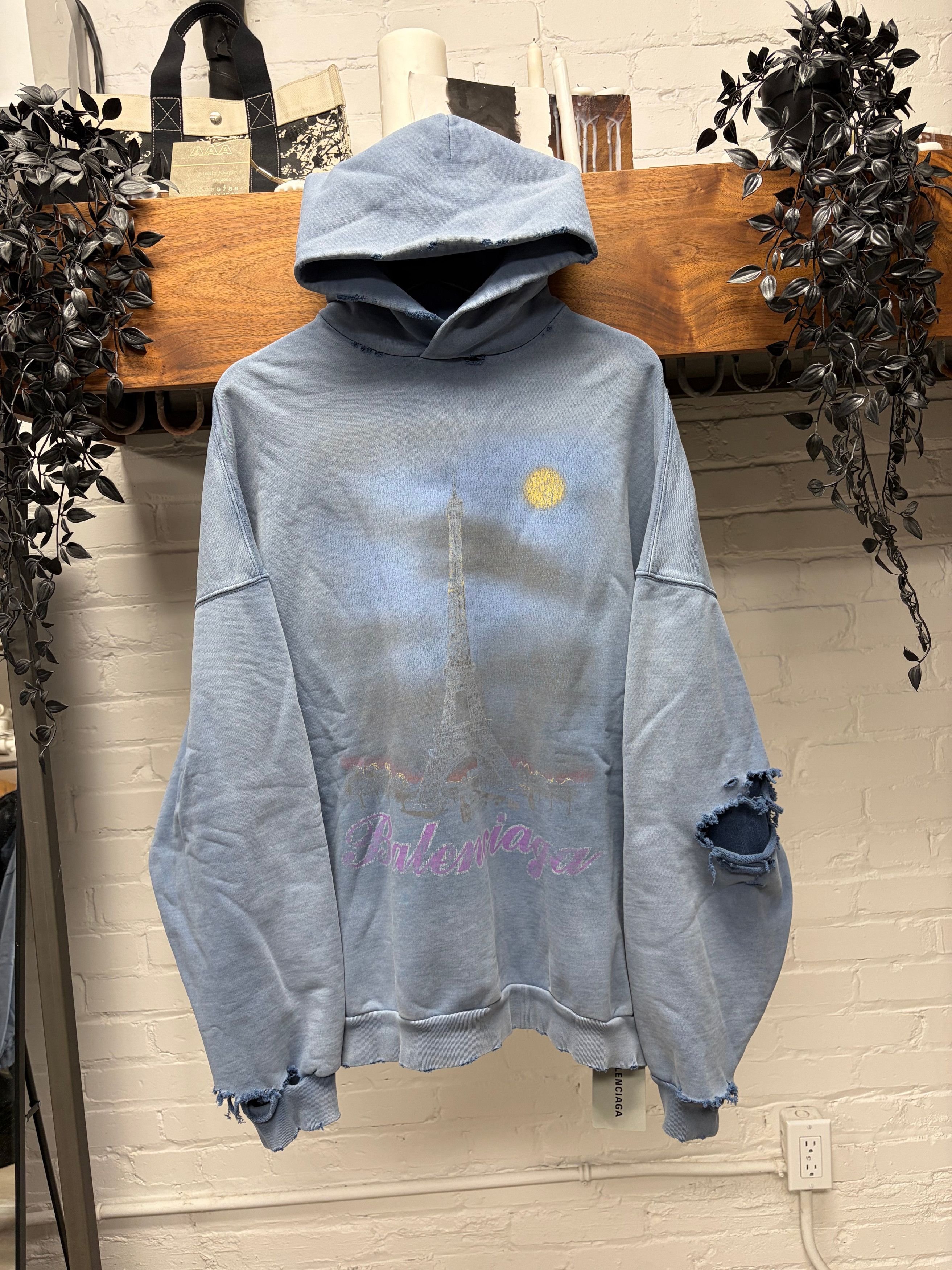 Balenciaga BALENCIAGA 23AW PARIS MOON UPSIDE DOWN DISTRESSED