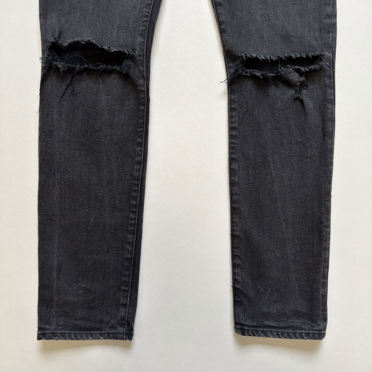 Balmain 2012 ‘Knee Blowout’ Washed Black Jeans Size US 34 / EU 50 - 8 Thumbnail