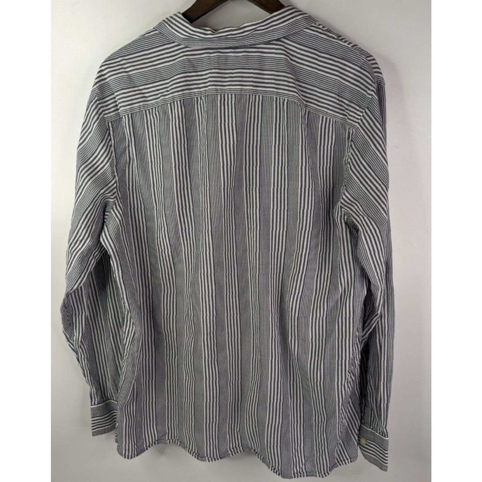 Banana Republic Banana Republic Shirt Men XL Cotton Striped Slim Fit Long Sleeve Button-Up Regular Size US XL / EU 56 / 4 - 4 Thumbnail