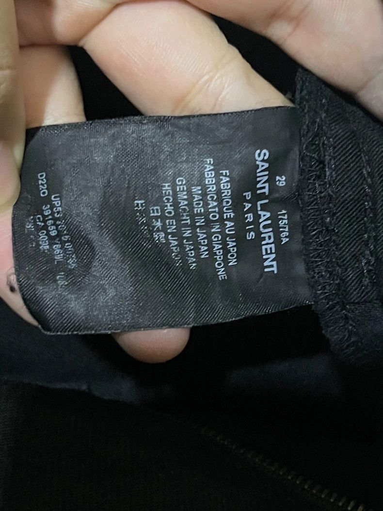 Saint Laurent Paris saint Laurent paris16SS Genuine Knife Cut Big Damage Black Size US 29 - 6 Thumbnail