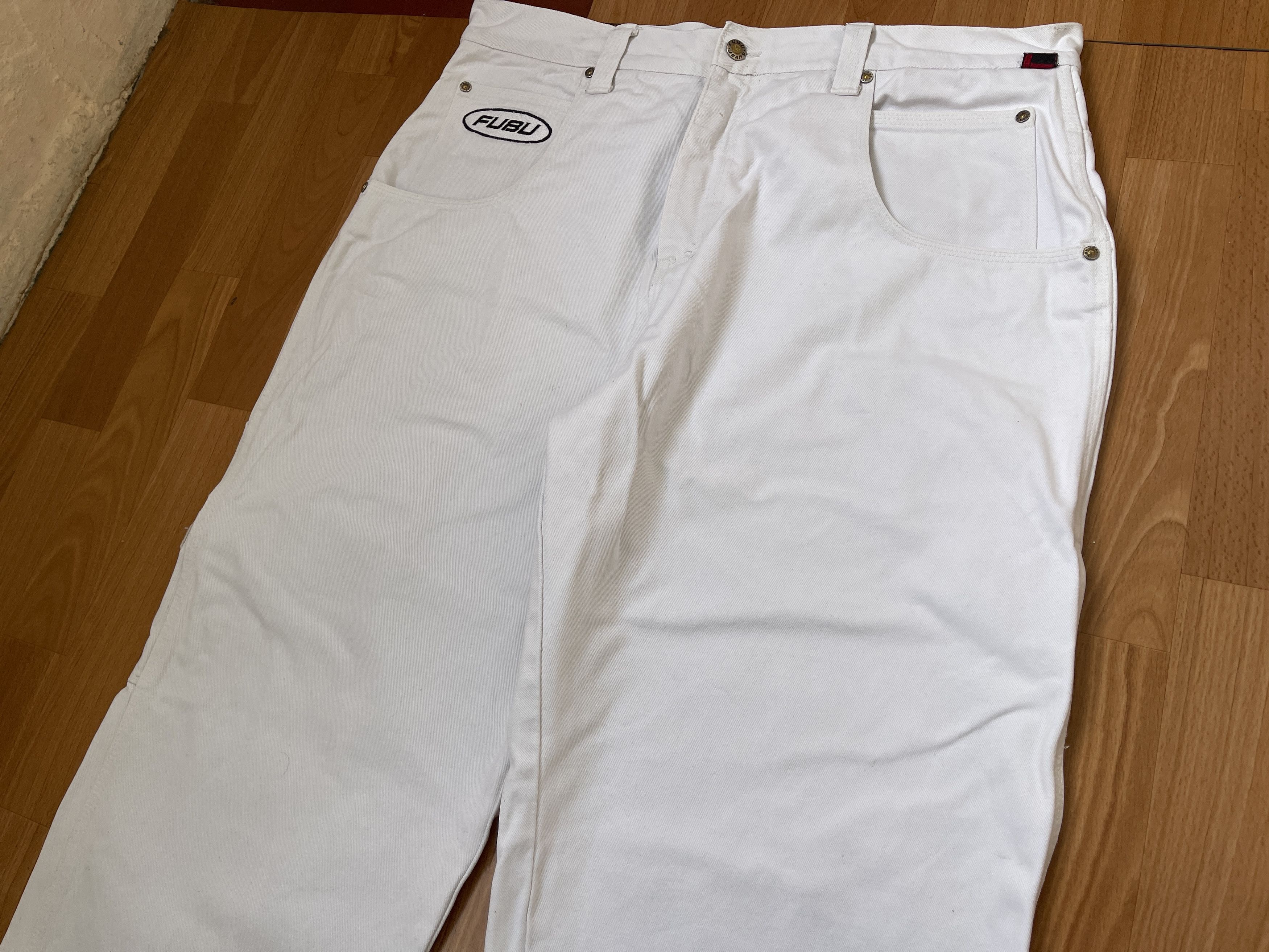 Fubu FUBU jeans, vintage baggy jeans, 90s hip hop skater Y2K 38 Size US 38 / EU 54 - 13 Thumbnail