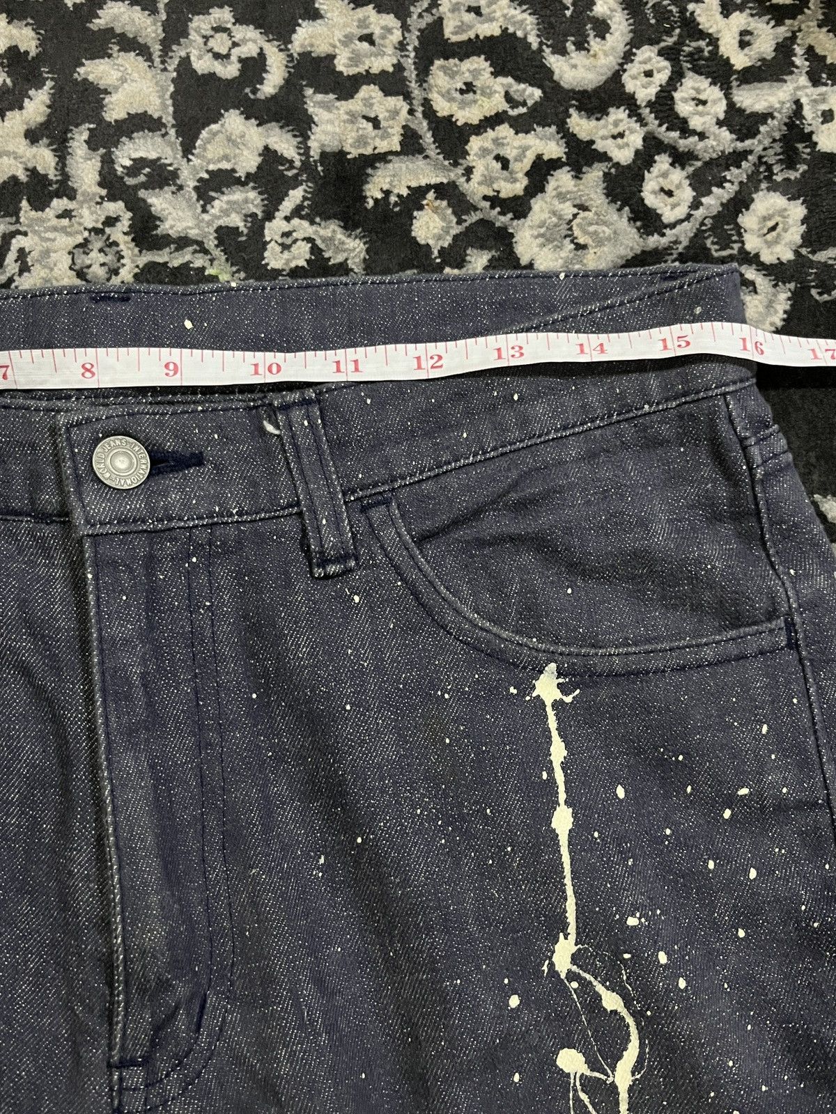 Greg Lauren Vintage Paint Splattered Jeans RRL HELMUT LANG STYLE Size US 34 / EU 50 - 2 Thumbnail