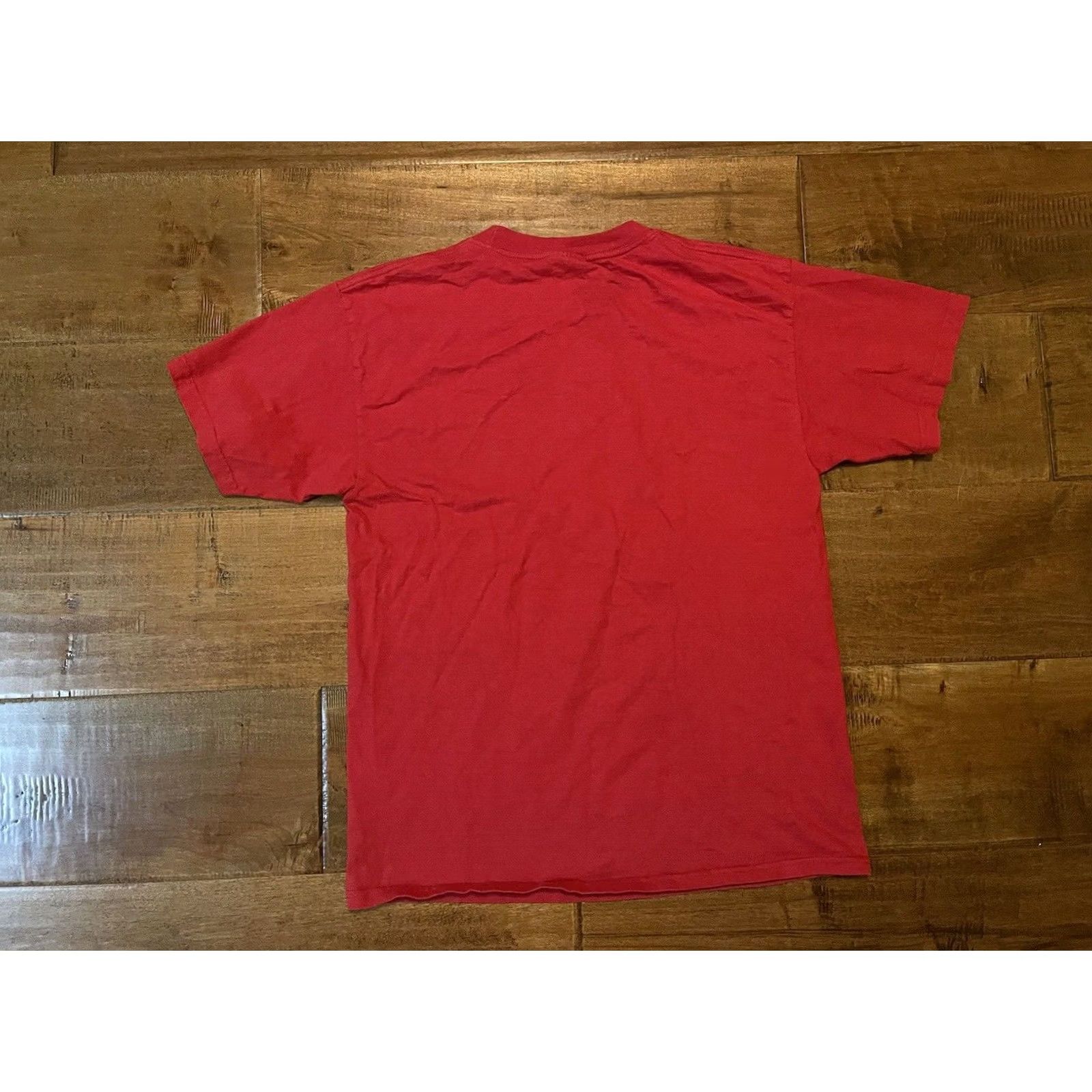 Nike VINTAGE Nike Y2K Red T-Shirt S/S Crew Neck Logo Swoosh Men L Size US L / EU 52-54 / 3 - 4 Thumbnail