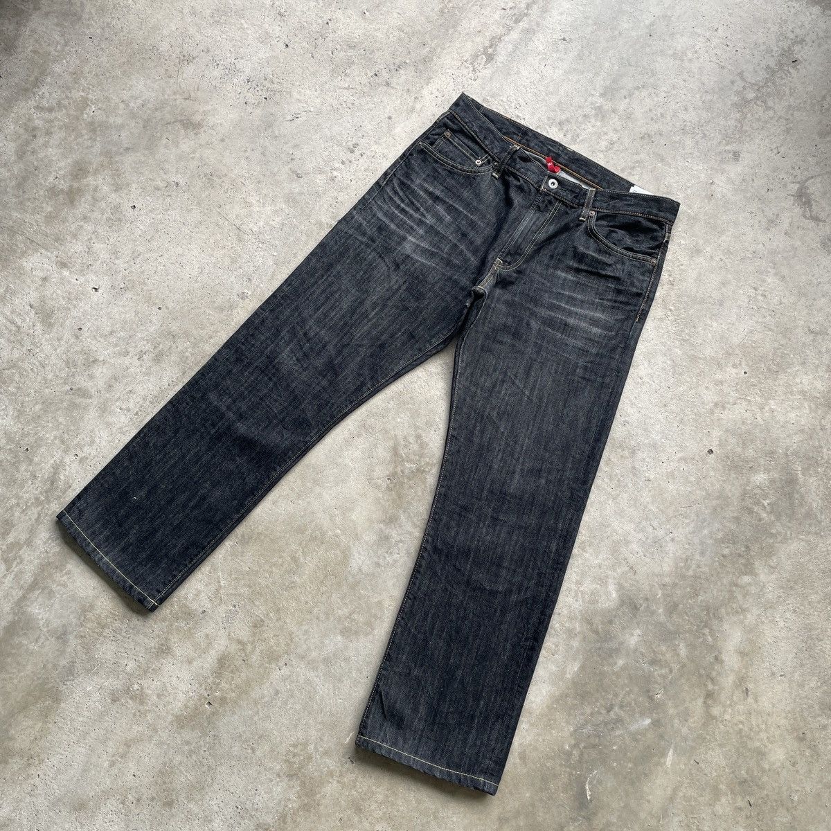 Japanese Brand W33x28.5💥 Vintage Japanese Brand Black Jeans Pants Denim Size US 33 - 3 Thumbnail