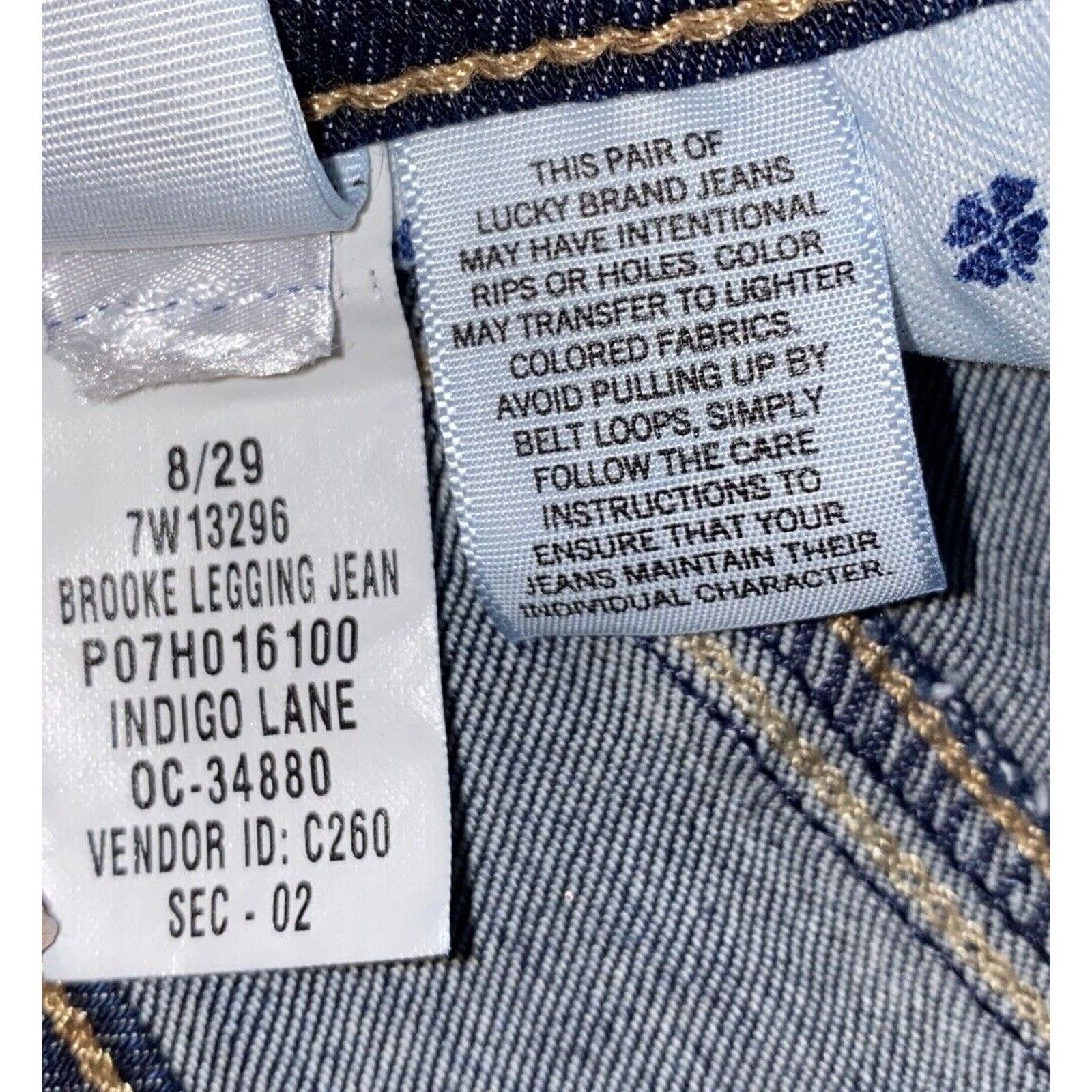 Lucky Brand Lucky Brand Brooke Legging Jeans Women's 8 5-Pocket Size 30" / US 8 / IT 44 - 7 Thumbnail