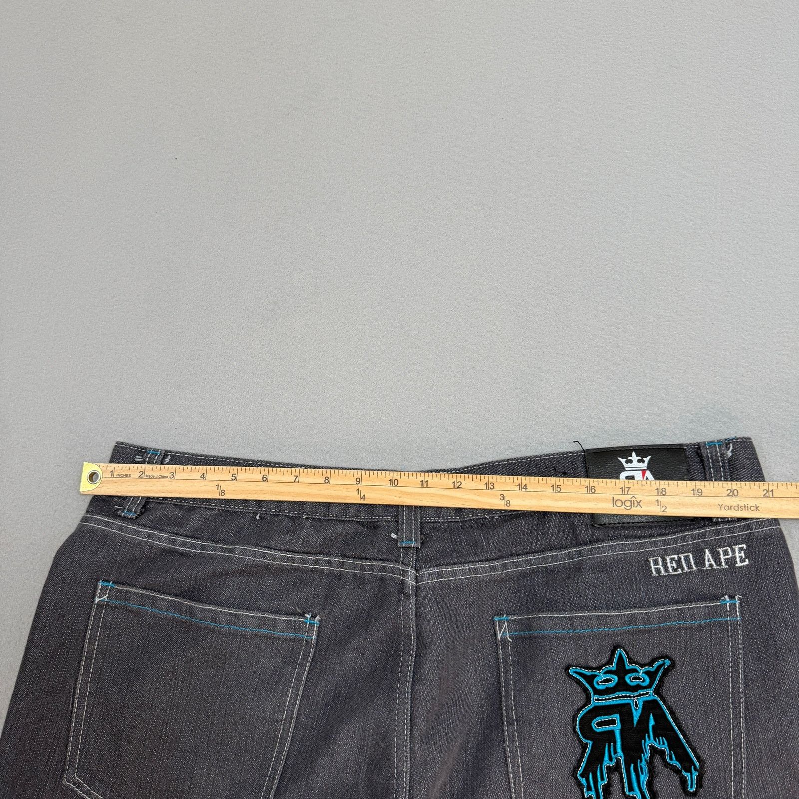 Vintage Vintage Red Ape Jeans 42x30 Embroidered Baggy Skater Cyber Size US 42 / EU 58 - 8 Thumbnail