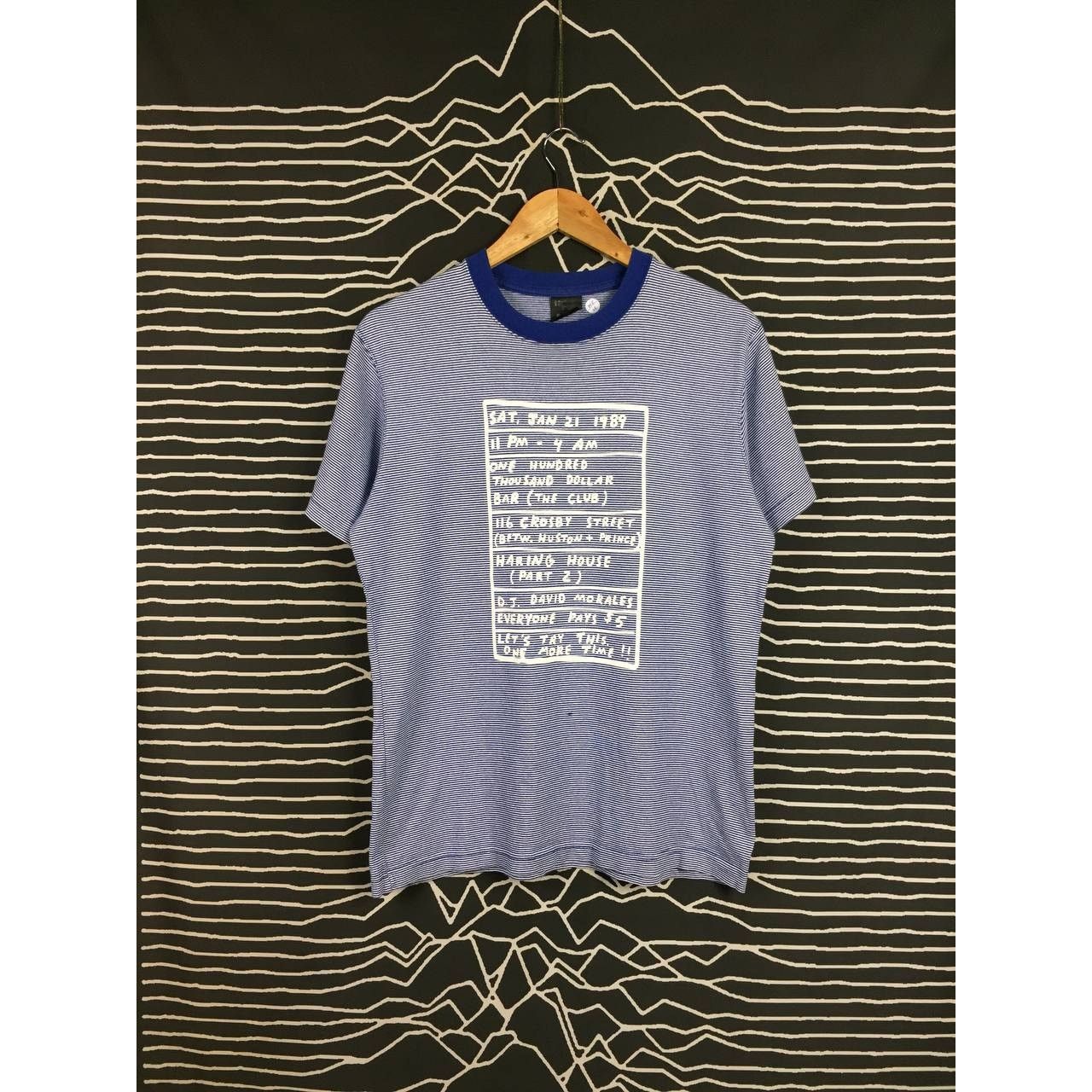 Keith Haring × Uniqlo Keith Haring D.J. David Morales Pop Art Striped Uniqlo Tee Size US M / EU 48-50 / 2 - 2 Thumbnail