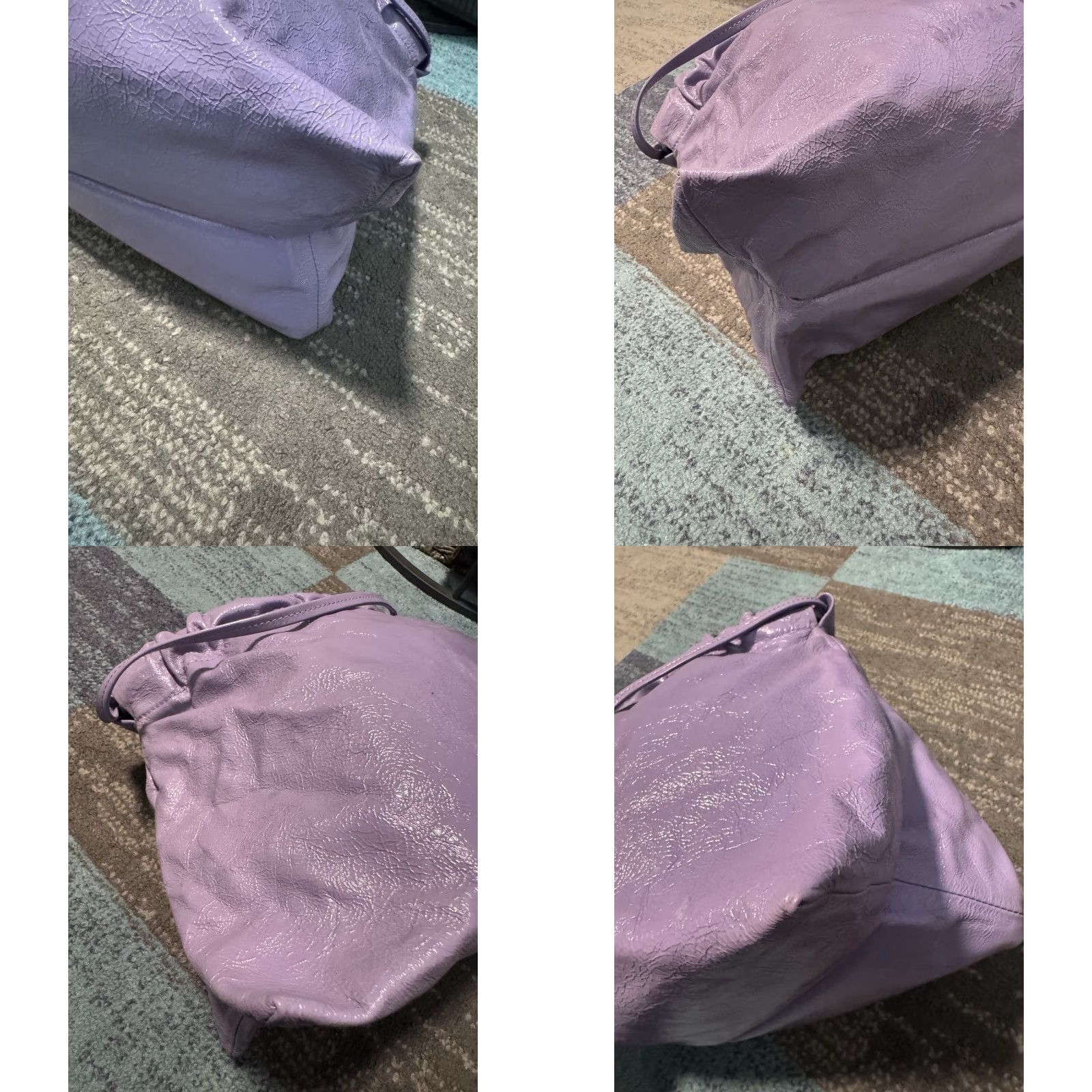 BIMBA Y LOLA BIMBA Y LOLA Syrup Collection Purple Leather Bag Tote Women OS Purple Leather Bag Size ONE SIZE - 9 Thumbnail