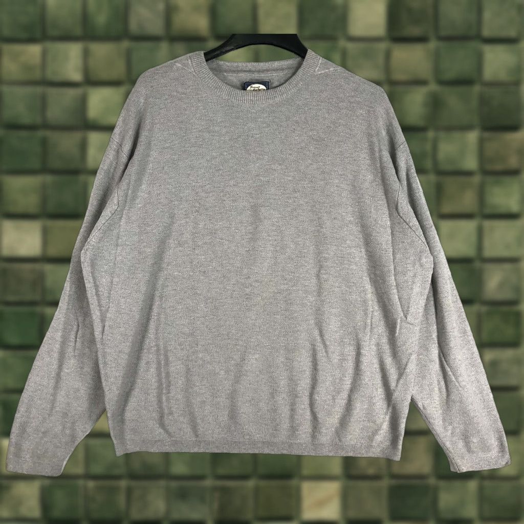 Tommy Bahama Tommy Bahama Sweater Mens XL Pullover Lightweight Gray Long Sleeve Crew Neck Knit Cotton Shirt? Size US XL / EU 56 / 4 - 1 Thumbnail