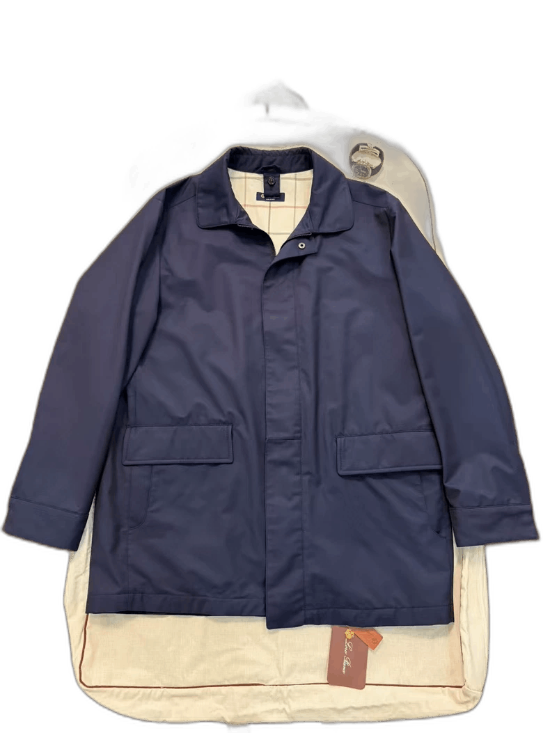 Loro Piana Loro Piana Men’s Navy Blue Horsey Jacket Size US M / EU 48-50 / 2 - 1 Thumbnail