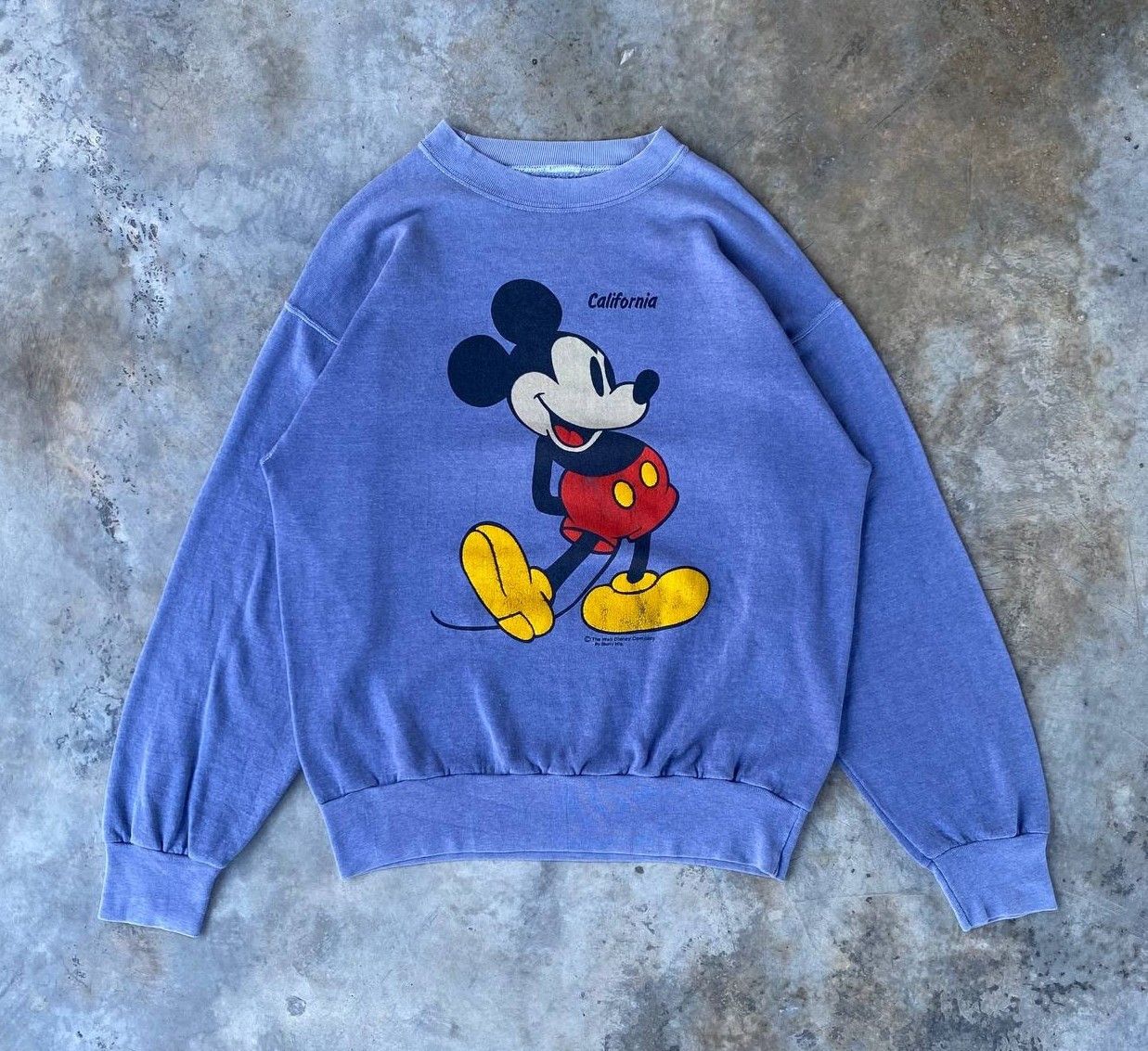Vintage VINTAGE 80S MICKEY YELLOW SHOES FADED CREWNECK Size US M / EU 48-50 / 2 - 3 Thumbnail