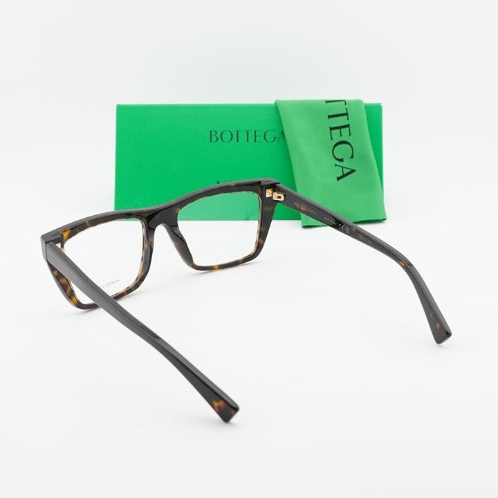 Bottega Veneta Bottega Veneta BV1258O 002 Eyeglasses Havana 53mm Rectangle Size ONE SIZE - 10 Thumbnail