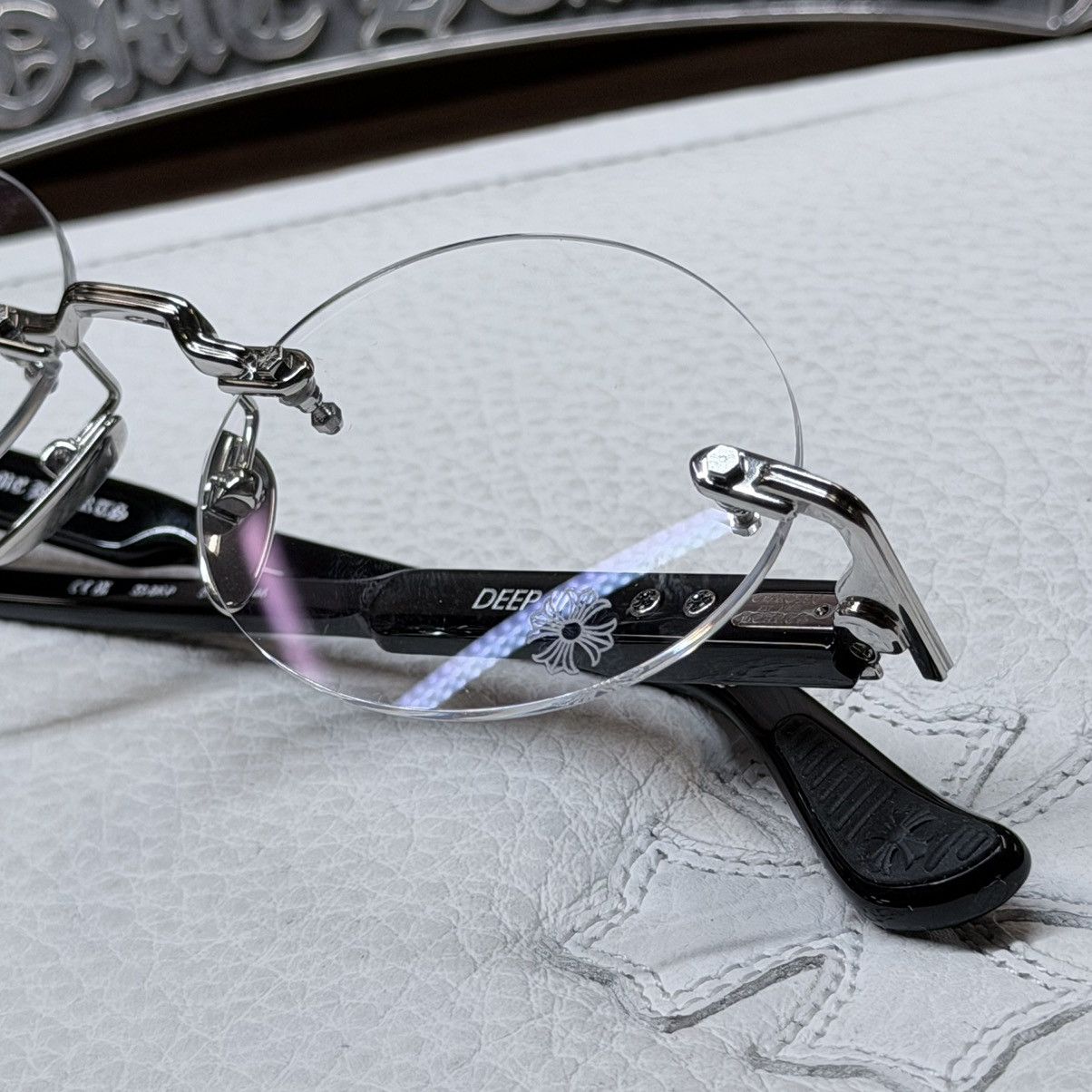 Chrome Hearts Chrome Hearts DEEP III Glasses Size ONE SIZE - 9 Thumbnail
