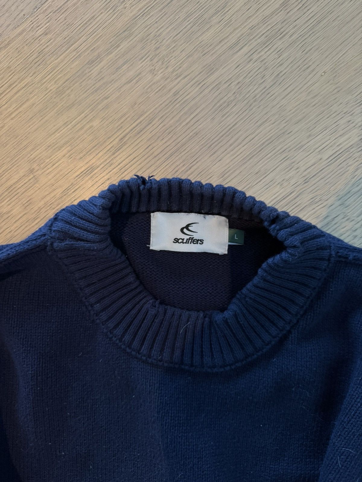 Other SCUFFERS Distressed Sweater Size US L / EU 52-54 / 3 - 3 Thumbnail