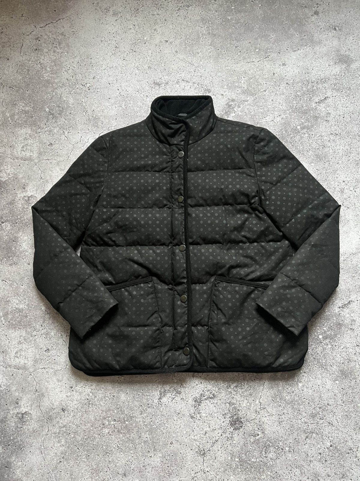 Barbour Barbour Wax Snow Spot Baffle Puffer Waxed Jacket Size L / US 10 / IT 46 - 1 Thumbnail