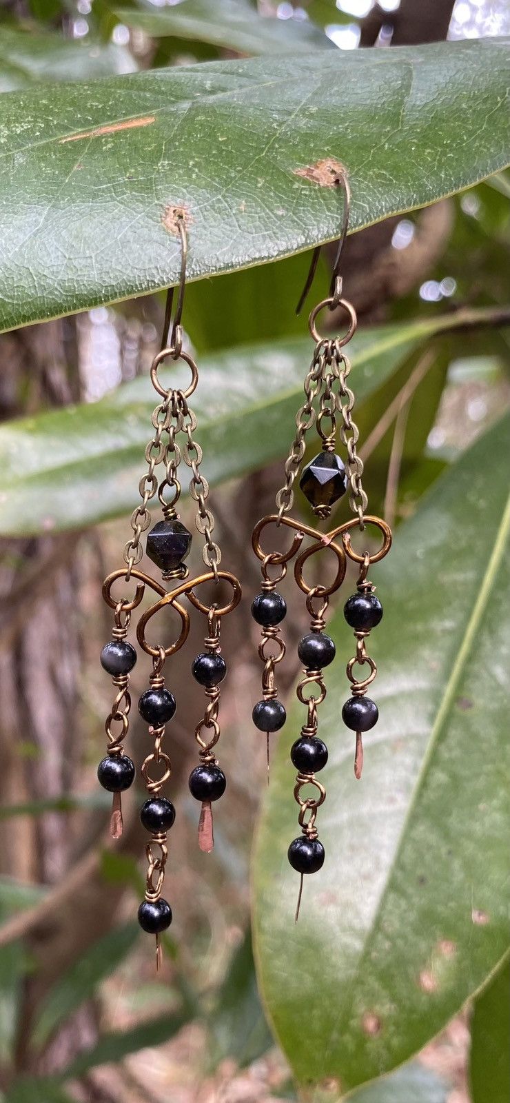 Handmade Obsidian Chandeliers Size ONE SIZE - 3 Thumbnail
