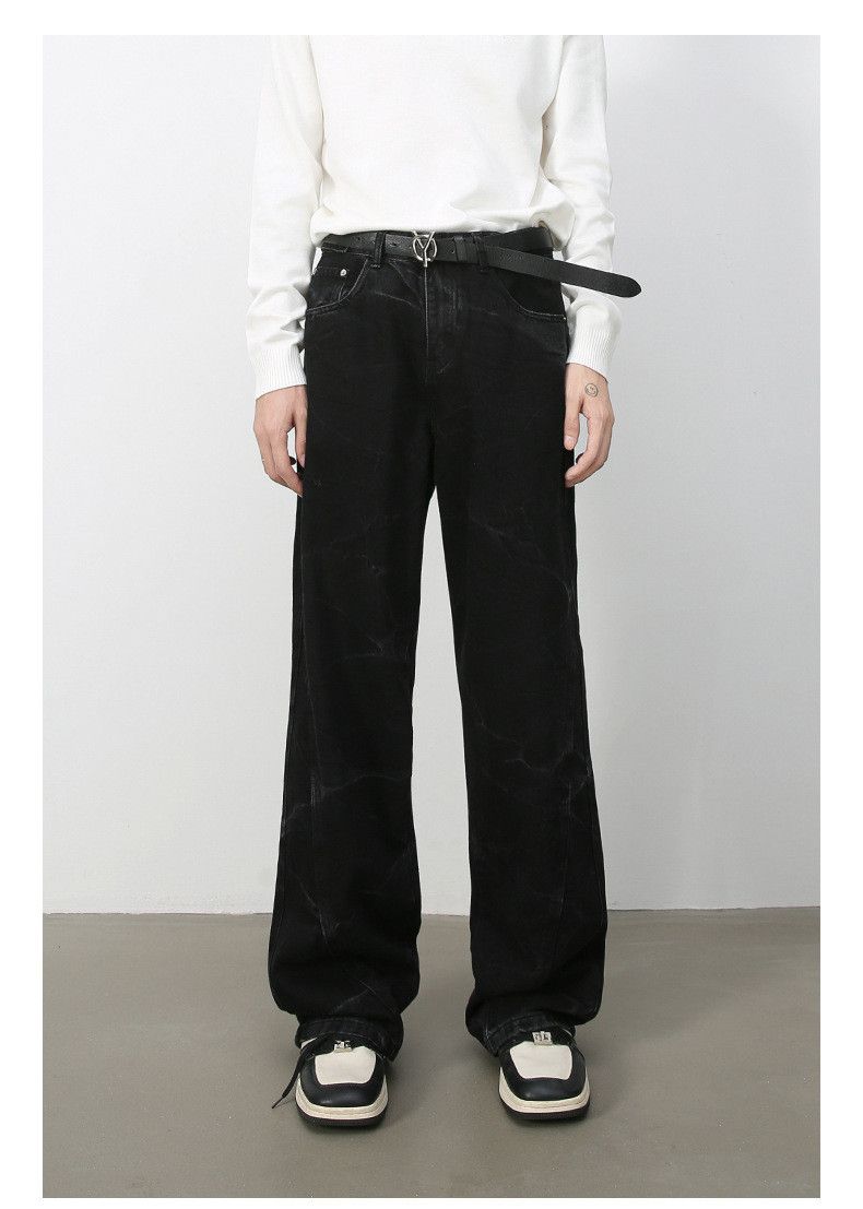 Japanese Brand × Jean American high street black loose straight jeans for men Size US 32 / EU 48 - 1 Thumbnail