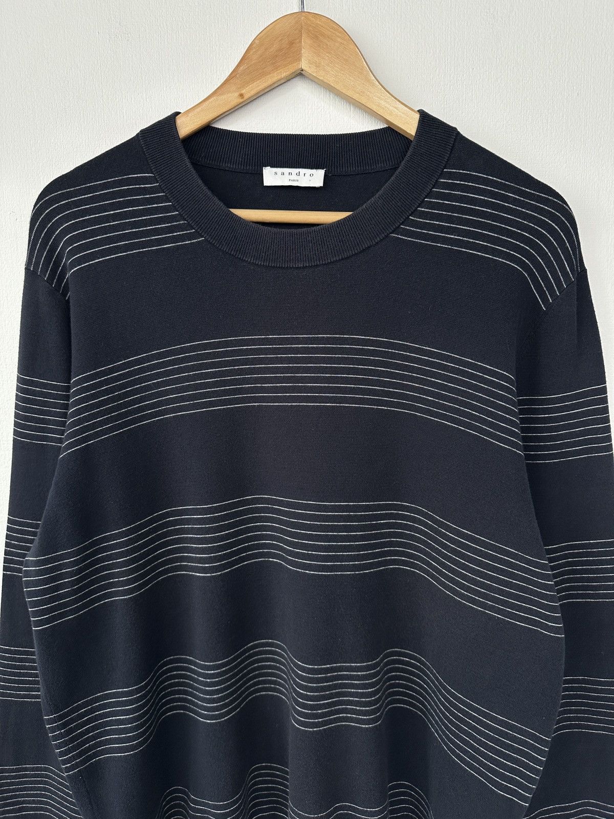 Sandro SANDRO PARIS Cotton Striped Jumper Sweater Men’s Size XL Size US XL / EU 56 / 4 - 3 Thumbnail