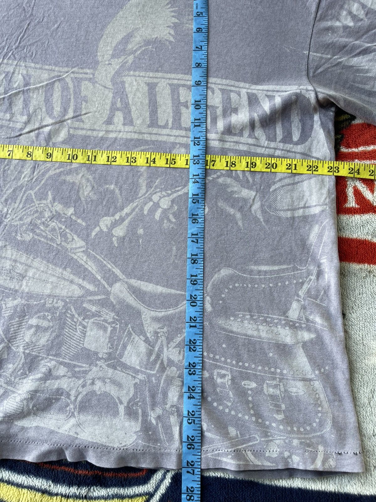 Harley Davidson Thrashed Vintage 1991 Harley Davidson OVP Sun Faded Tee Size US XL / EU 56 / 4 - 12 Thumbnail