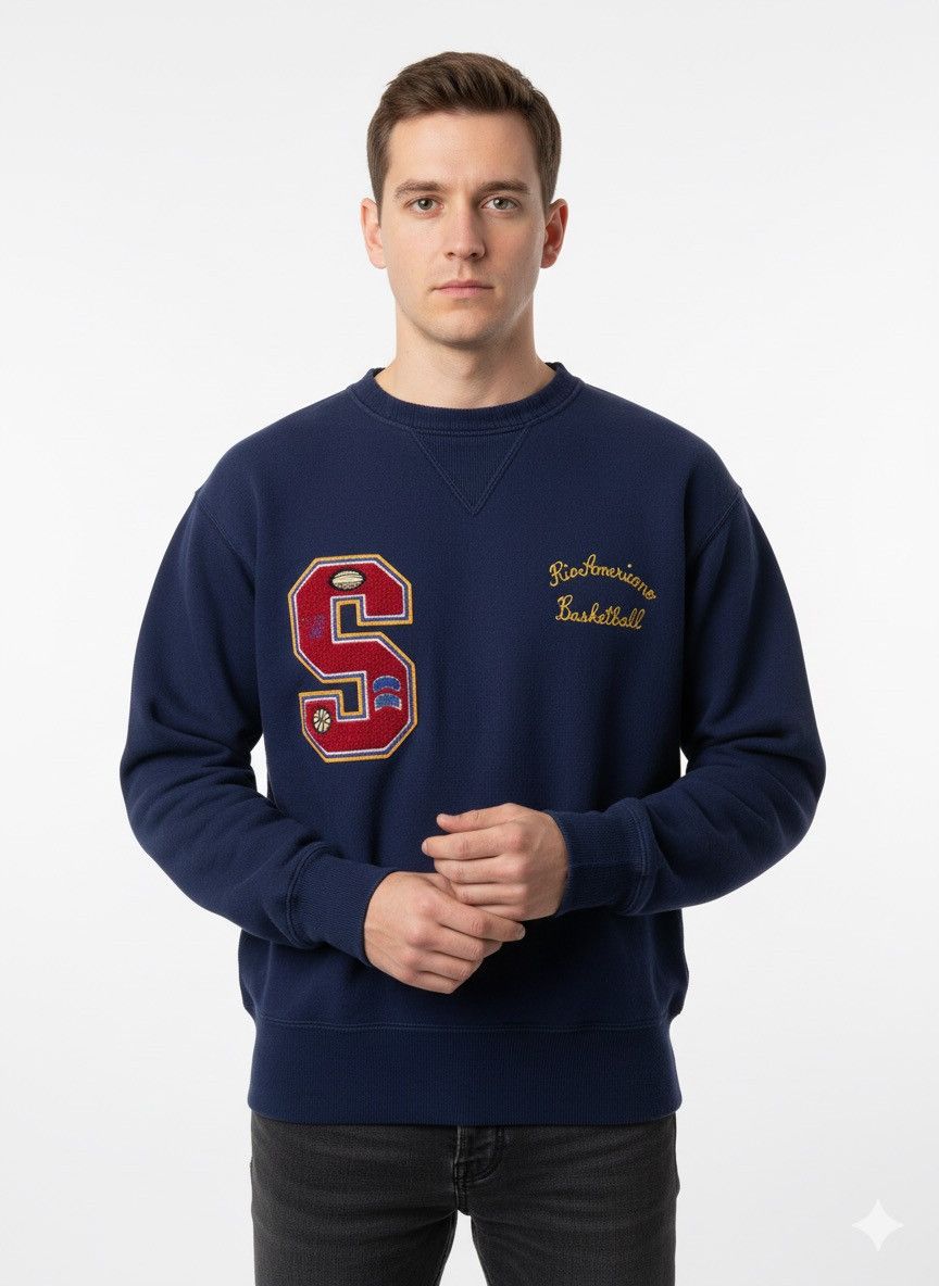 Warehouse Warehouse Sports Equipment Basketball Crewneck Z235 Size US M / EU 48-50 / 2 - 1 Thumbnail