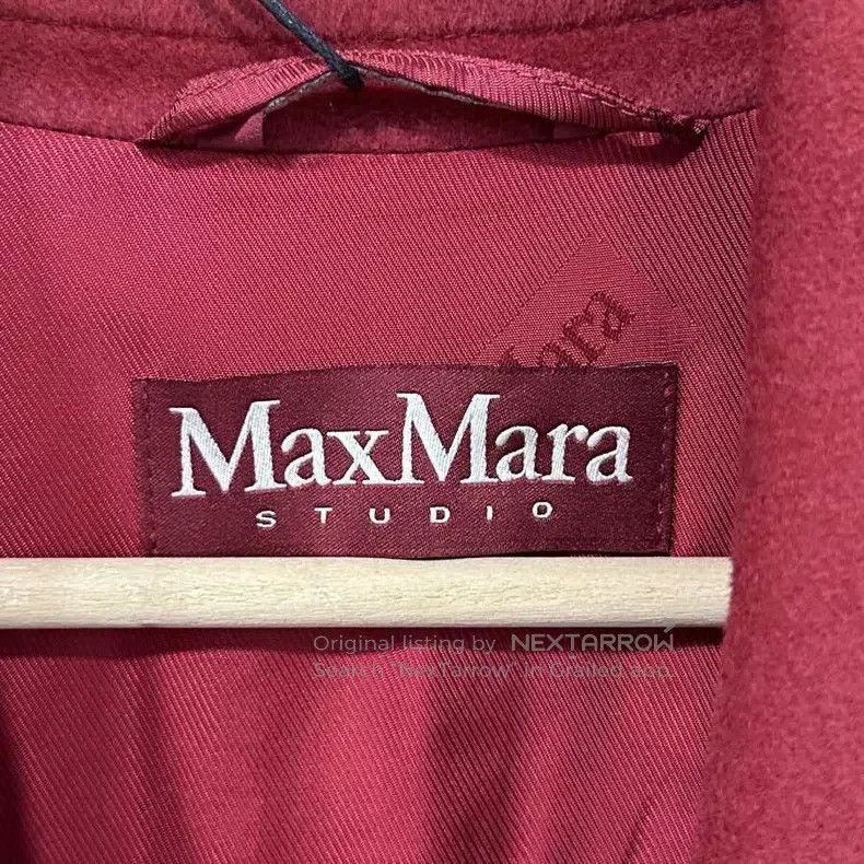 Max Mara Max Mara Red Lapel Long Wool Overcoat Size XS / US 0-2 / IT 36-38 - 6 Thumbnail
