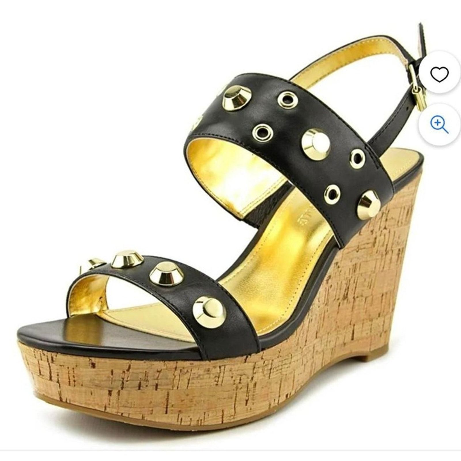 & Other Stories Ivanka Trump Black Studed Gitty 1 1/2" Platform Sandals NWT Size US 5 / IT 35 - 6 Thumbnail