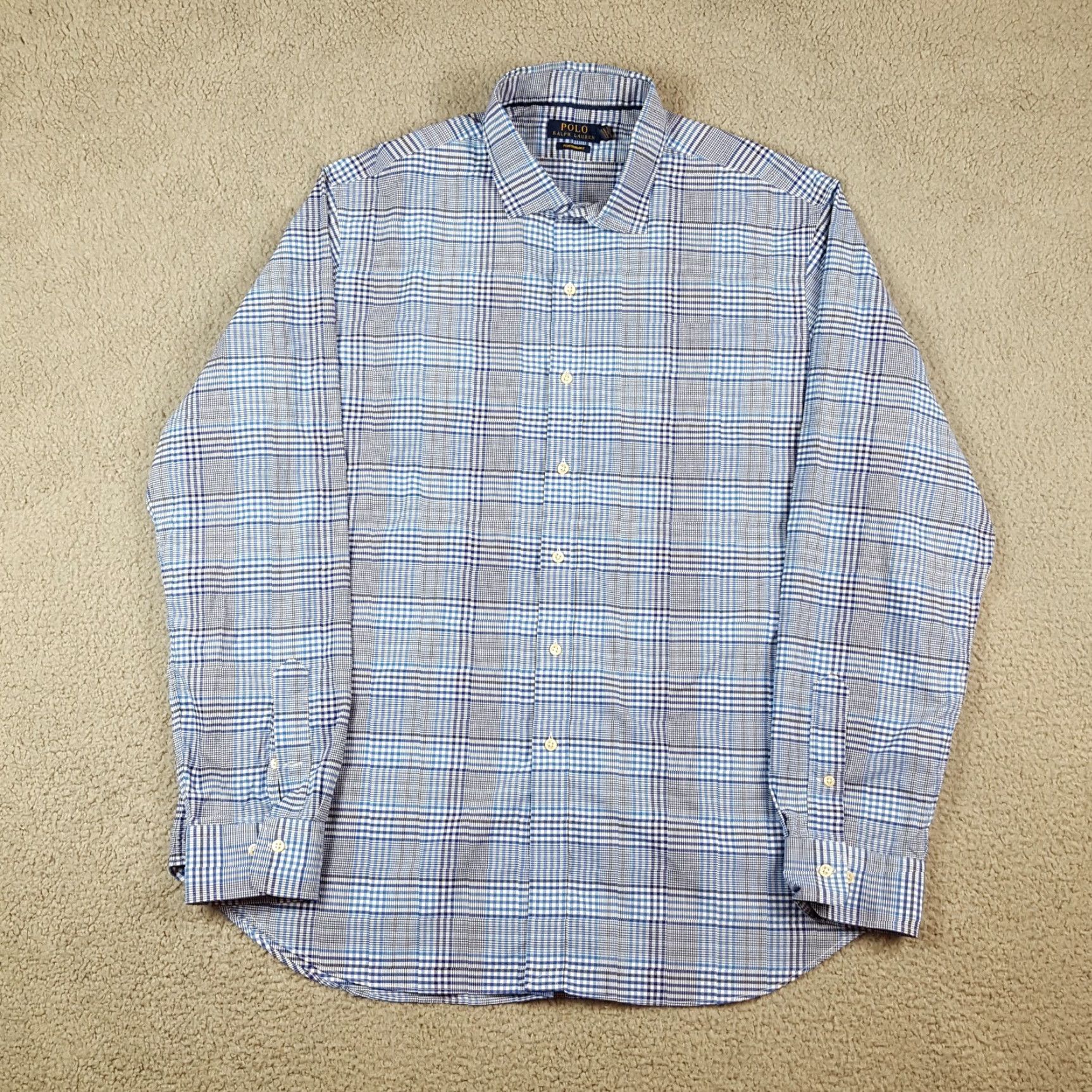 Polo Ralph Lauren Vintage Polo Ralph Lauren Men's Size 2XL Plaid Button-Up Shirt Collared Casual Preppy 90s Blue Size US XXL / EU 58 / 5 - 2 Thumbnail