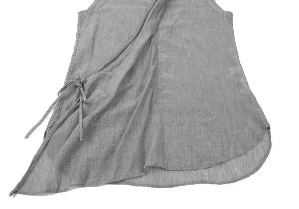 Yohji Yamamoto Yohji Yamamoto Cotton and linen sleeveless shirt Size XS / US 0-2 / IT 36-38 - 3 Thumbnail