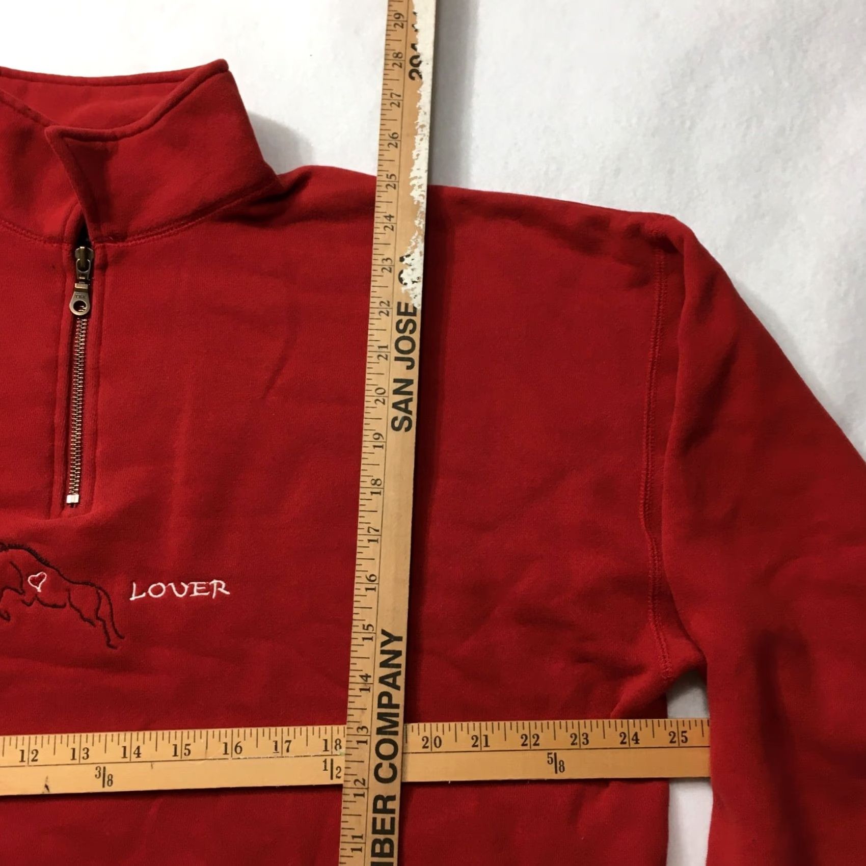 Vintage Mauve Women’s Large Sweatshirt Horse Boho Hippy 1/4 Zip Red Sweatshirt Women’s L Horse Theme Pullover Size L Size L / US 10 / IT 46 - 5 Thumbnail