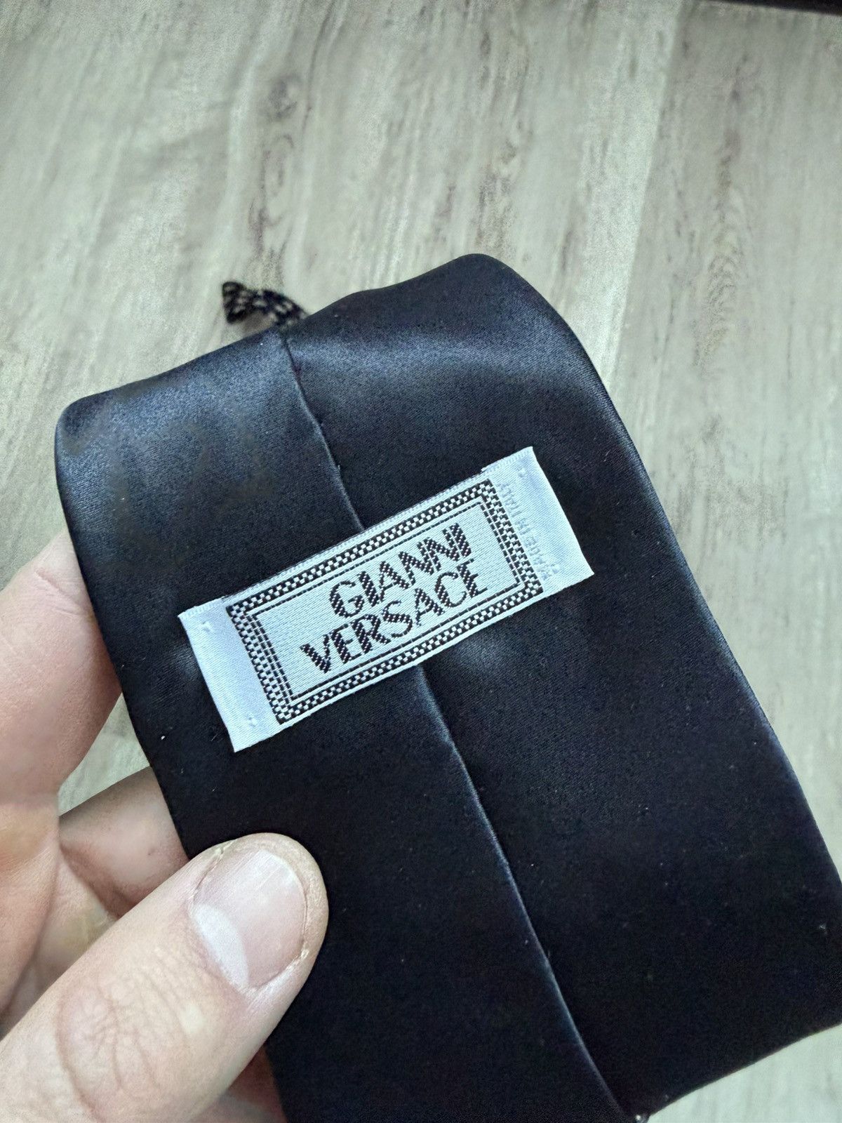 Versace Rare Gianni Versace logo silk tie Size ONE SIZE - 19 Thumbnail