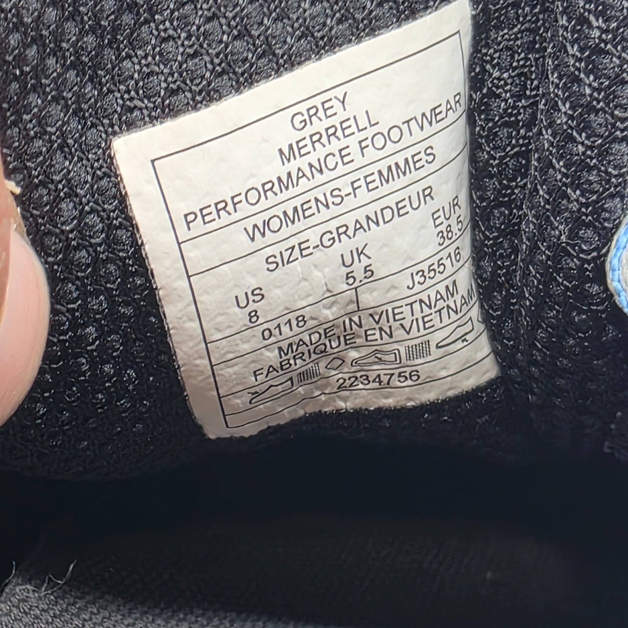 Merrell Merrell Siren Edge Womens Size 8 Gray Blue Hiking Shoes Vibr Size US 8 / IT 38 - 6 Thumbnail