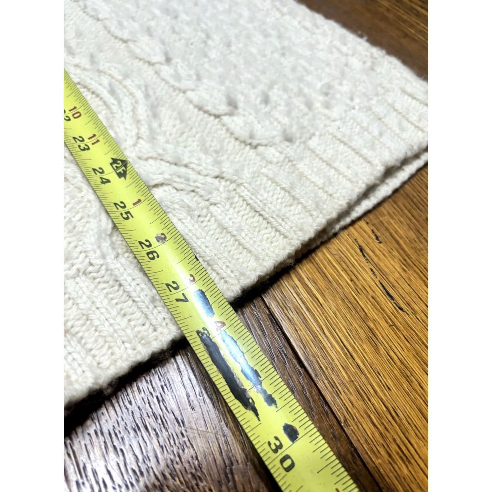 Vintage VINTAGE Aran Crafts Ireland 100% Merino Wool Full Zip Up Cardigan Sweater Adult 2XL Ivory Fisherman Cable-Knit 80s Womens Size XXL / US 16-18 / IT 52-54 - 6 Thumbnail