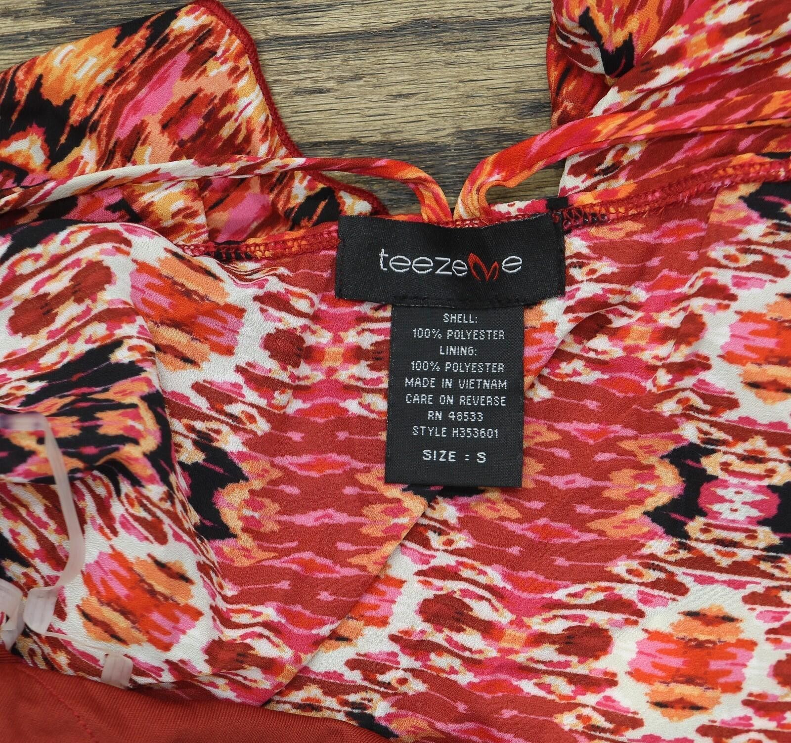 Other Nwt Teeze Me Strap Tribal Bandeau Dress Fire Red Multi S Size S / US 4 / IT 40 - 3 Thumbnail
