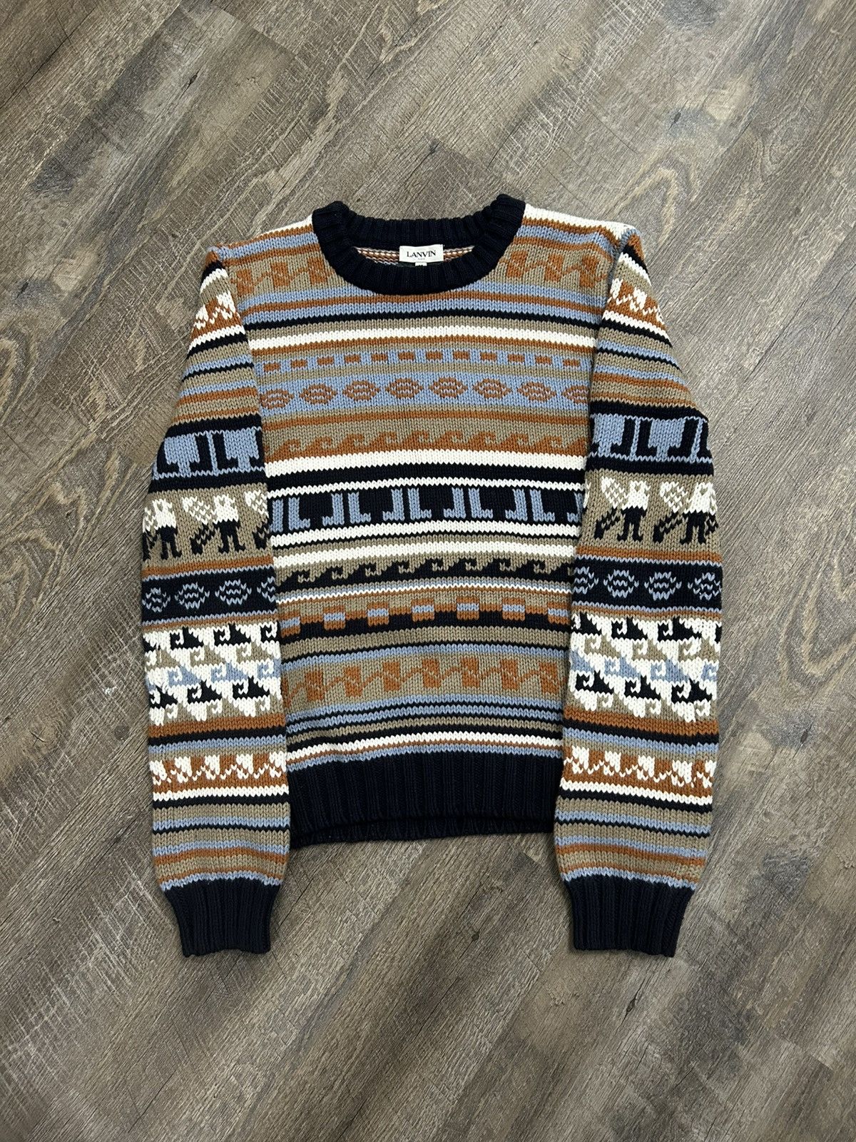 Lanvin Lanvin Jacquard Sweater Size US M / EU 48-50 / 2 - 1 Thumbnail