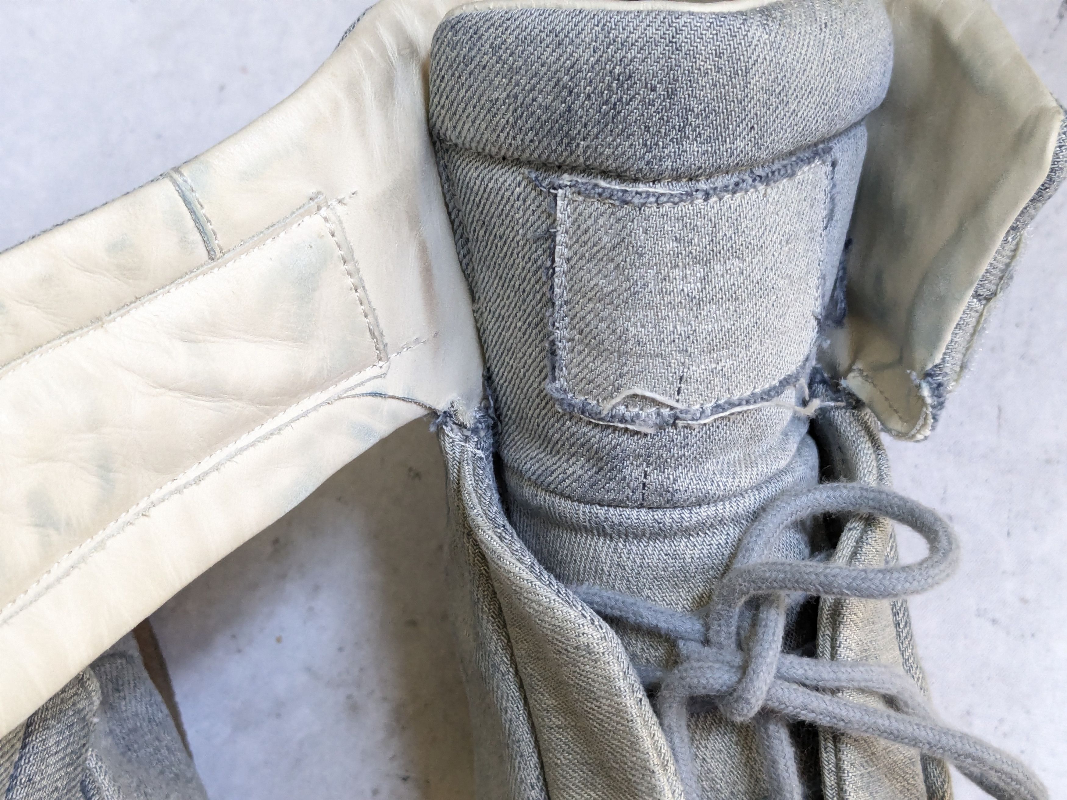 Maison Margiela Maison Margiela Future Sneakers Blue Denim 8 41 High Tops Size US 8 / EU 41 - 8 Thumbnail