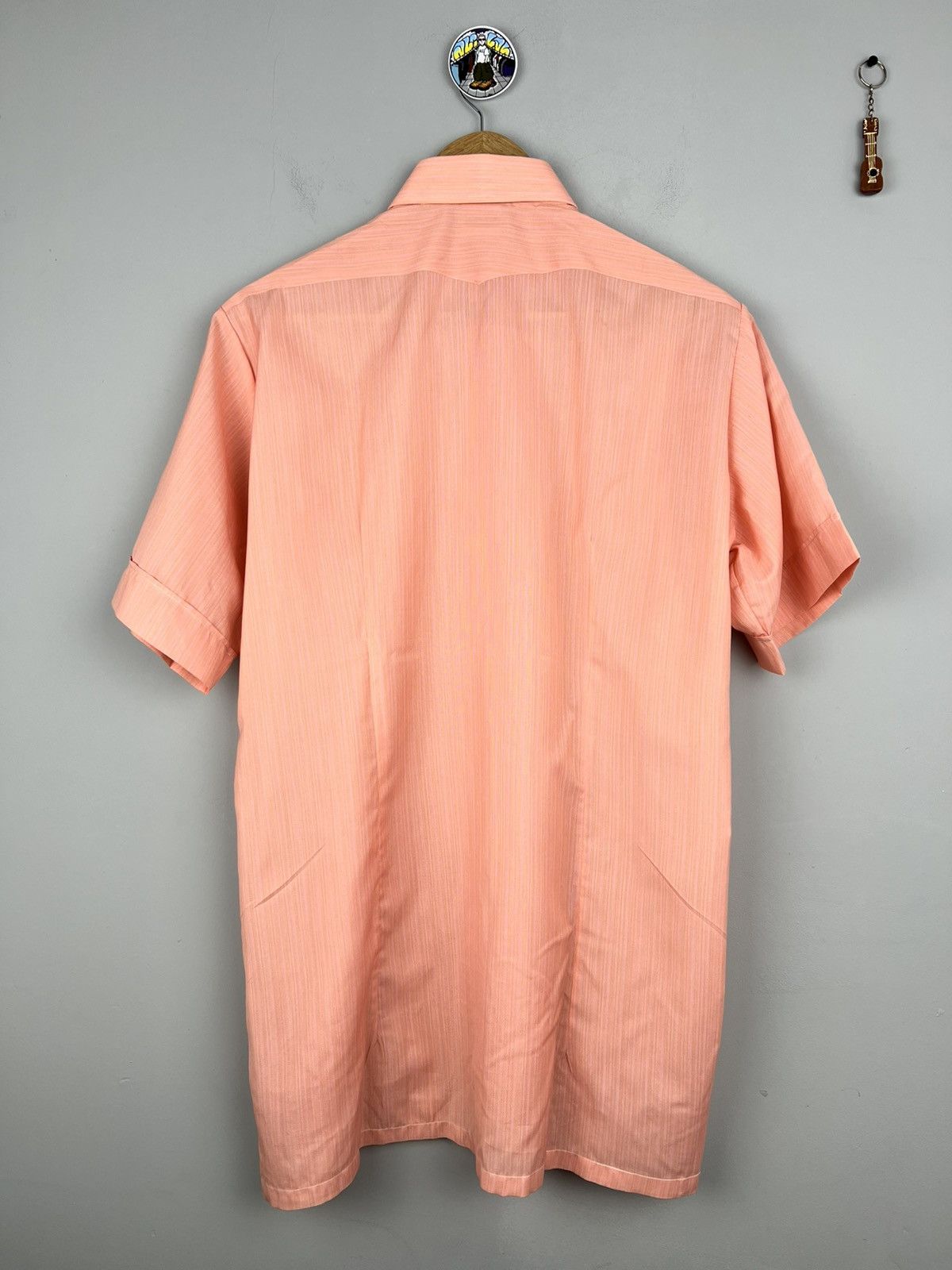 Lanvin × Vintage New Lanvin Paris Short Sleeve Button Up pink shirt Size US M / EU 48-50 / 2 - 6 Thumbnail