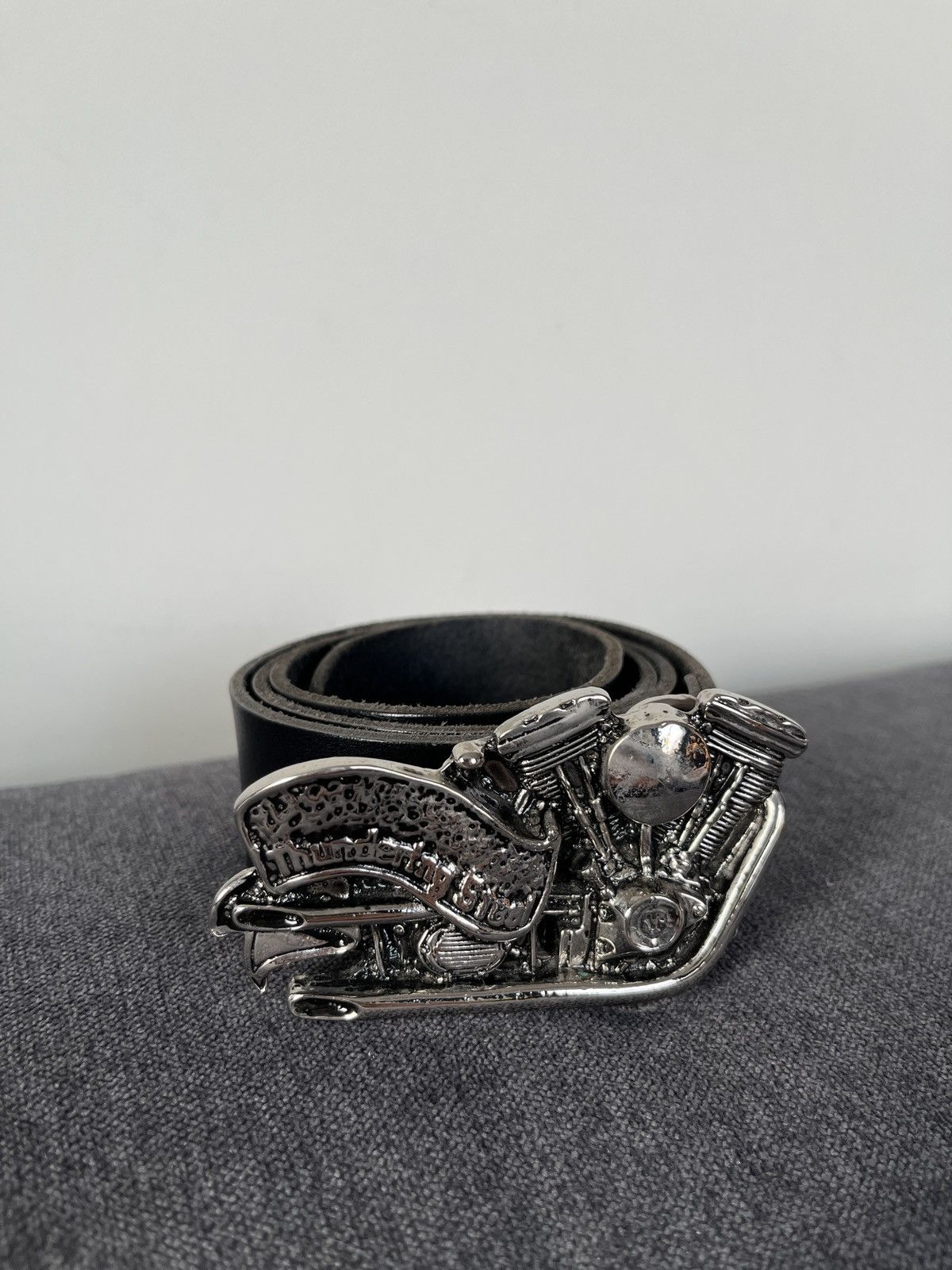 Cowboy Equipment Harley Davidson Motorcycles Biker Engine Heavy Belt Size ONE SIZE - 2 Thumbnail