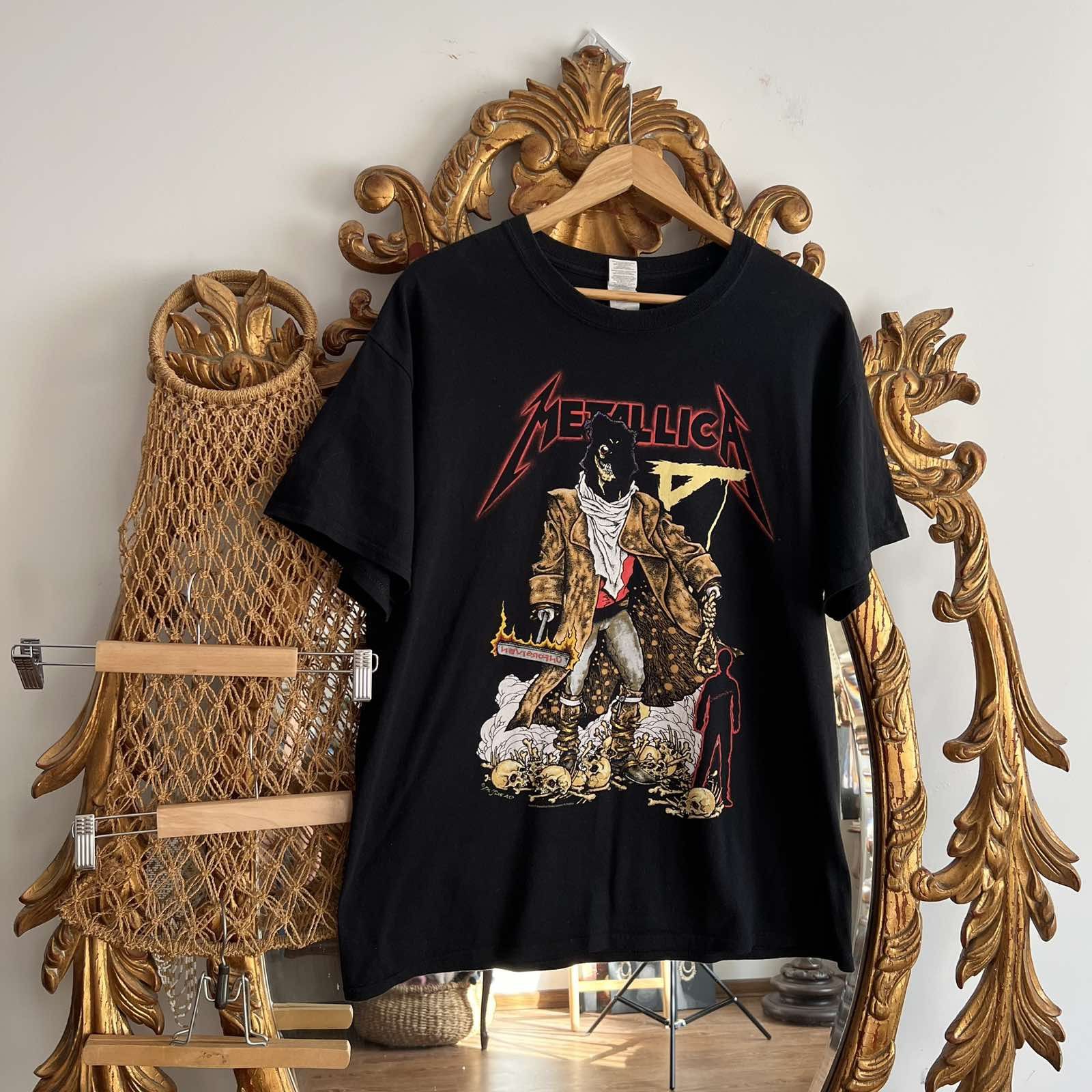 Band Tees × Metallica × Vintage Vintage Metallica 2017 T-Shirt Rock Band Metal 90s Sz L Size US L / EU 52-54 / 3 - 1 Thumbnail