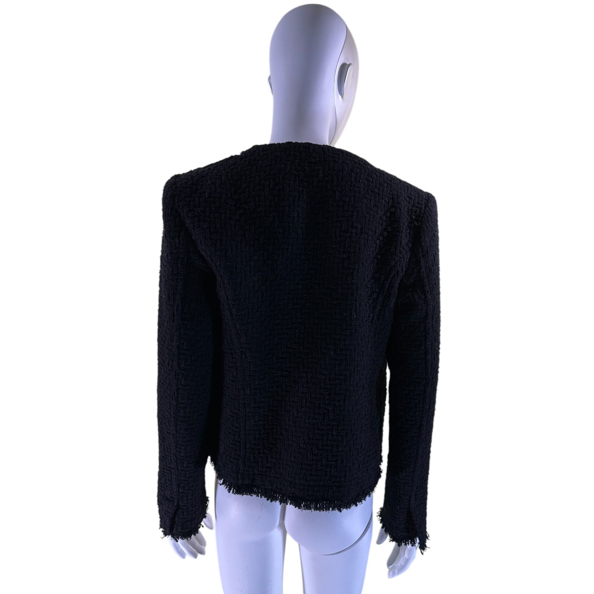 Iro Black tweed blazer Size L / US 10 / IT 46 - 4 Thumbnail