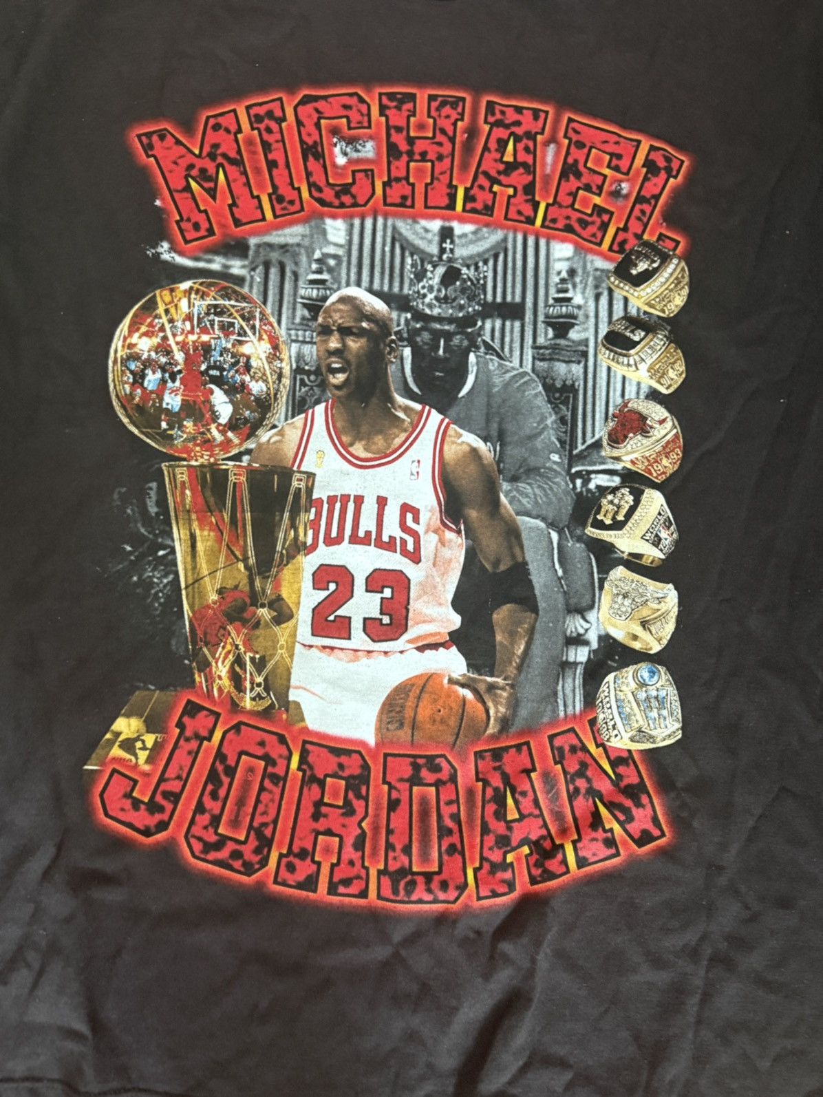 Other Michael Jordan Graphic Tee Chicago Bulls Basketball Retro Size US XXL / EU 58 / 5 - 2 Thumbnail